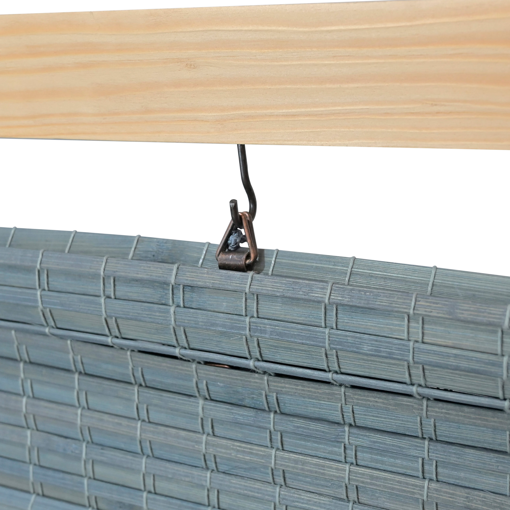 Persiana Rolo Bambu Bauhaus 140X160 Concret Instalação Fácil Casa e Escritório Evolux - DBE02969