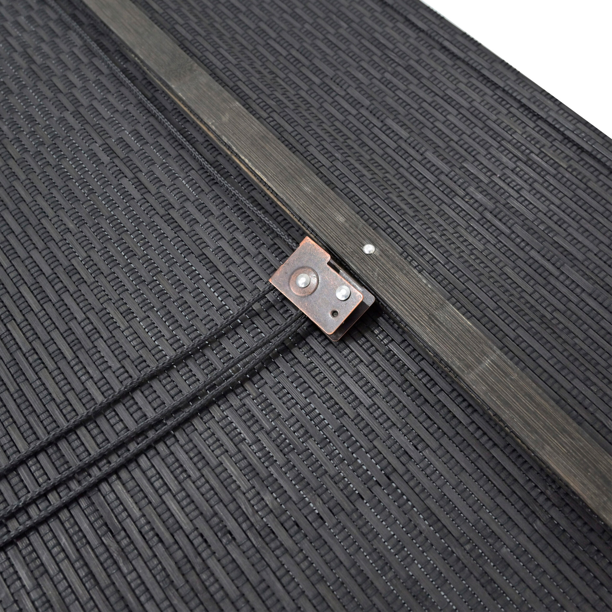 Persiana Rolo Bambu Bauhaus 140X160 Ébano Instalação Fácil Casa e Escritório Evolux - DBE02971
