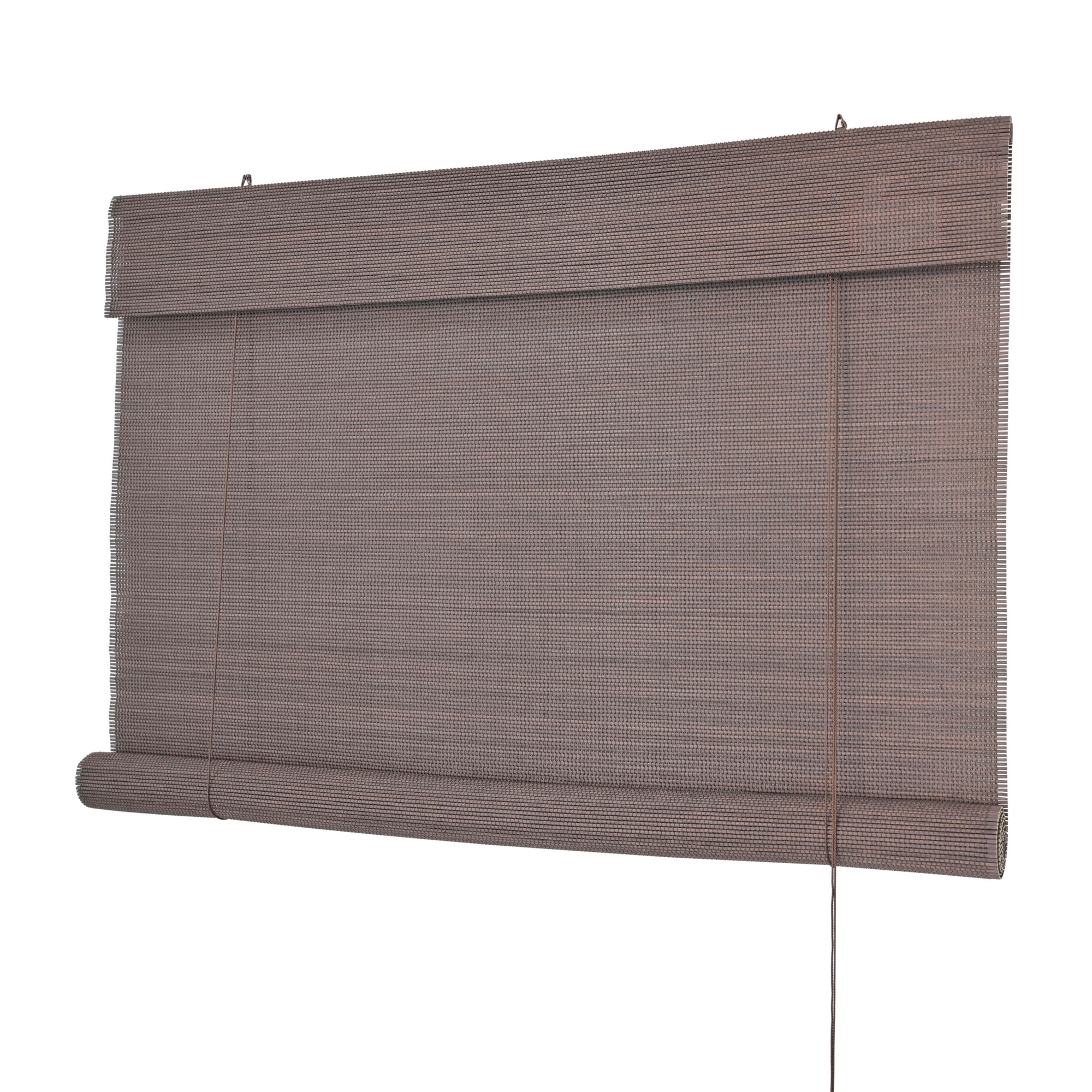 Persiana Rolo Bambu Bauhaus 140X160 Nogueira Instalação Fácil Casa e Escritório Evolux - DBE02967