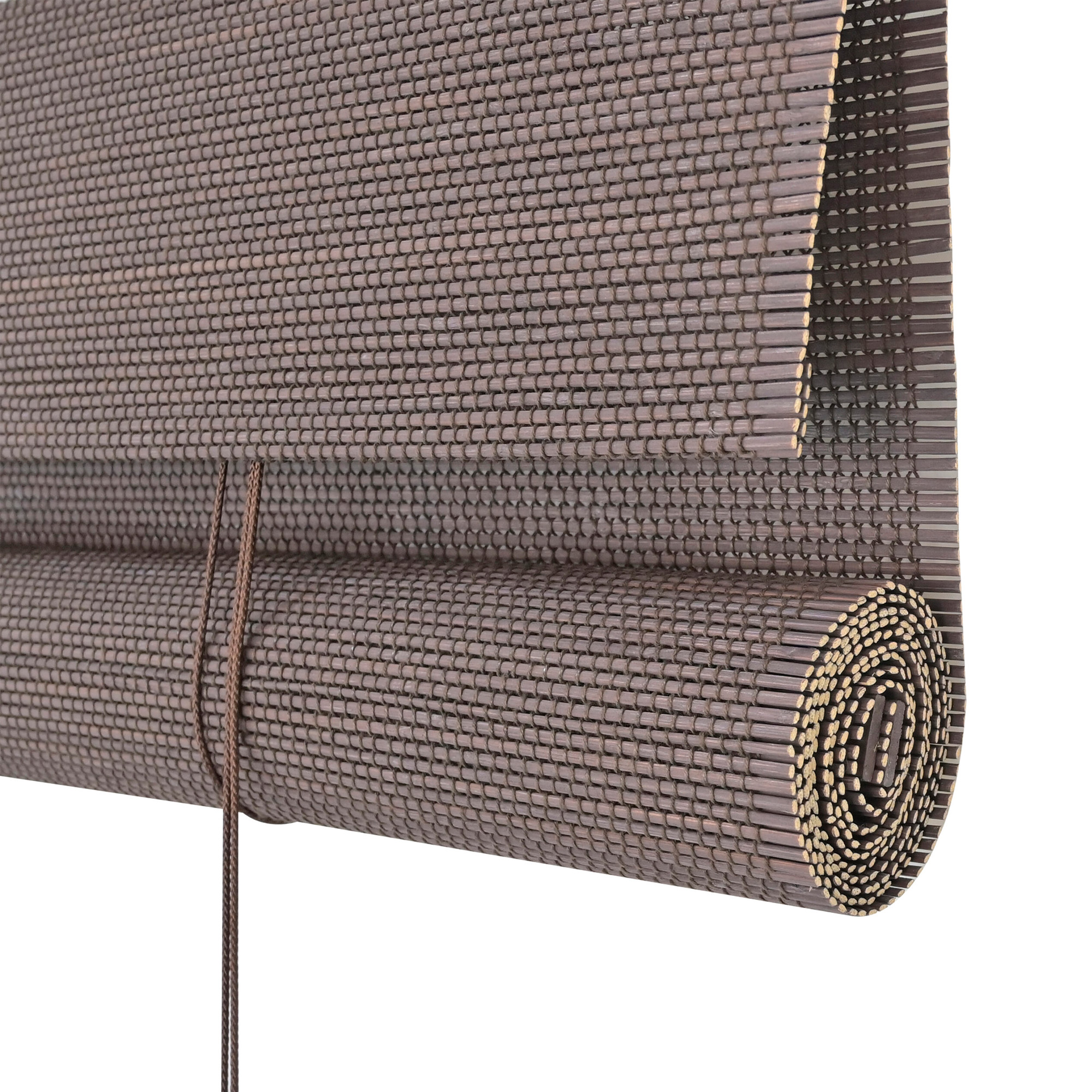 Persiana Rolo Bambu Bauhaus 140X160 Nogueira Instalação Fácil Casa e Escritório Evolux - DBE02967