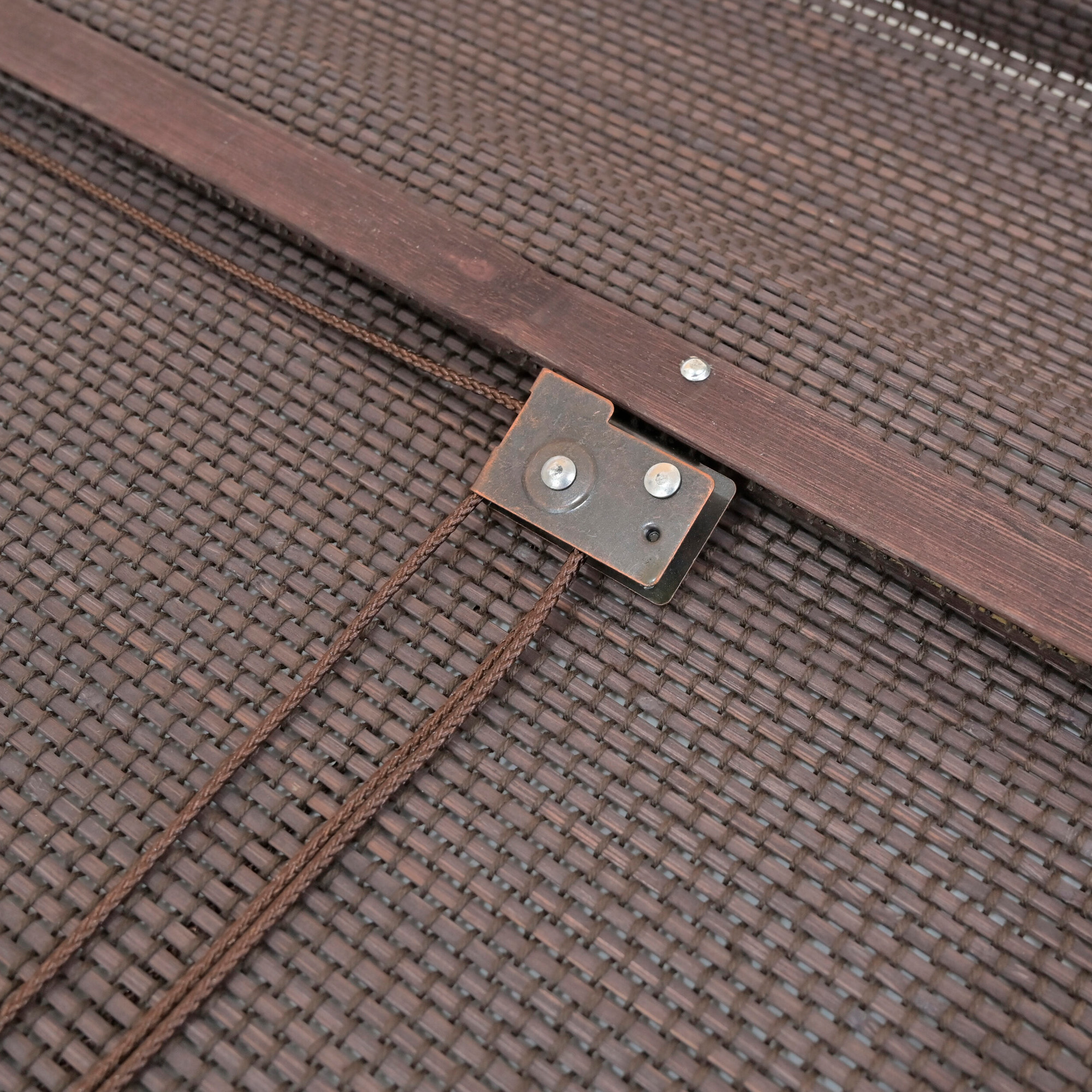 Persiana Rolo Bambu Bauhaus 140X160 Nogueira Instalação Fácil Casa e Escritório Evolux - DBE02967