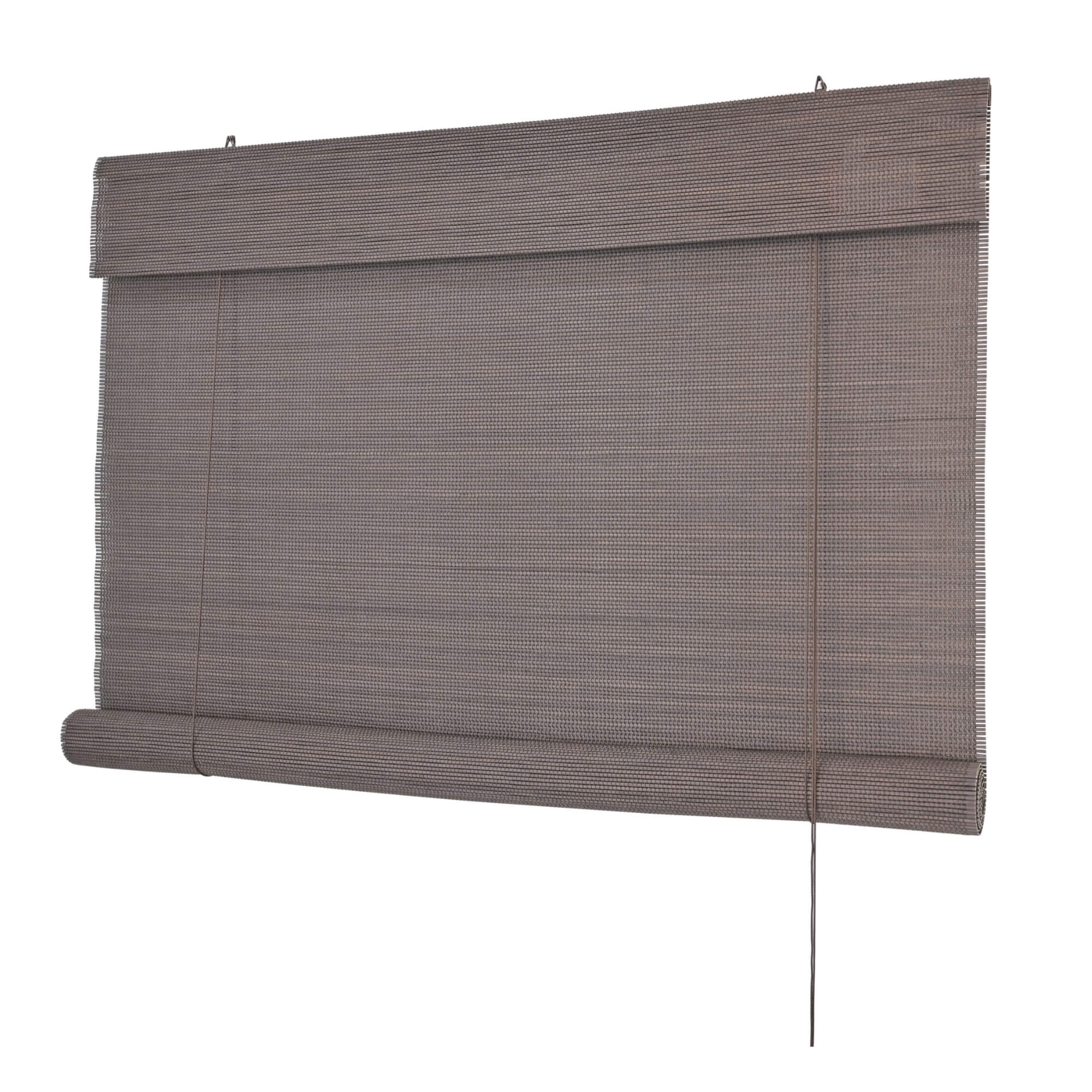 Persiana Rolo Bambu Bauhaus 160x160 Nogueira Instalação Fácil Casa e Escritório Evolux - DBE02968