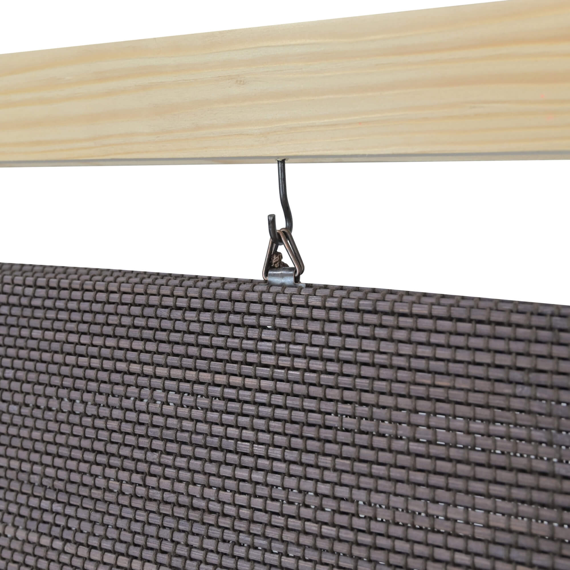 Persiana Rolo Bambu Bauhaus 160x160 Nogueira Instalação Fácil Casa e Escritório Evolux - DBE02968