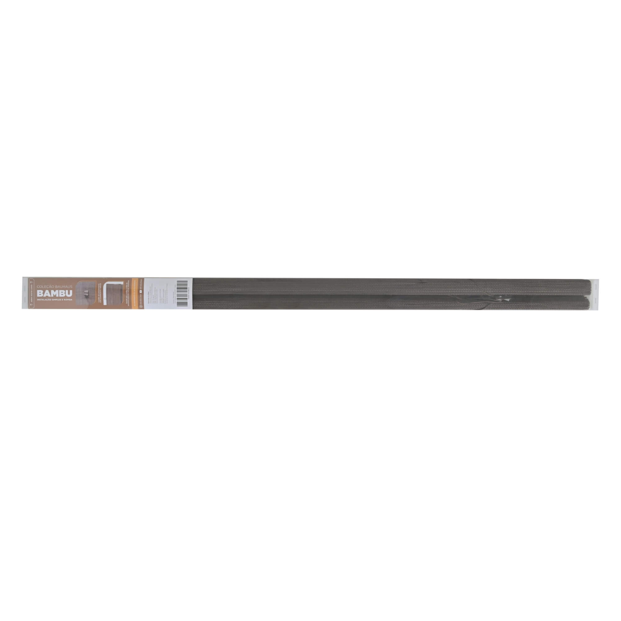 Persiana Rolo Bambu Bauhaus 160x160 Nogueira Instalação Fácil Casa e Escritório Evolux - DBE02968