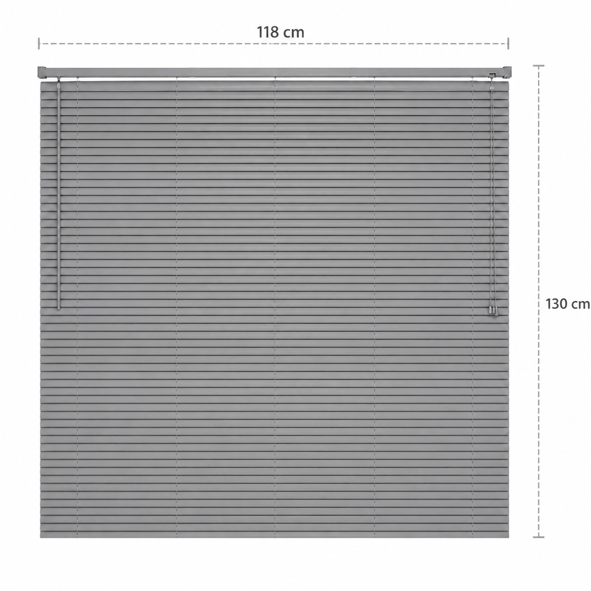 Full Persiana  118X130 Chumbo PVC 25mm Instalação Fácil Casa e Escritório Evolux - D148033MON