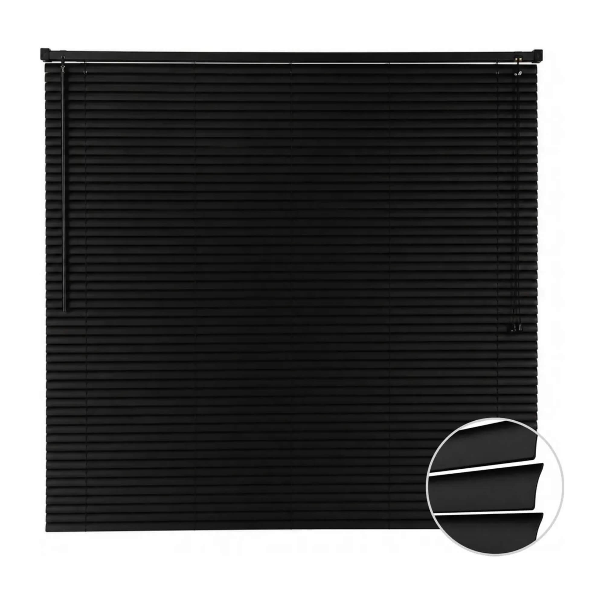 Persiana Horizontal Off PVC 25mm 120x130 cor Preta Conthey Evolux - D148033CON