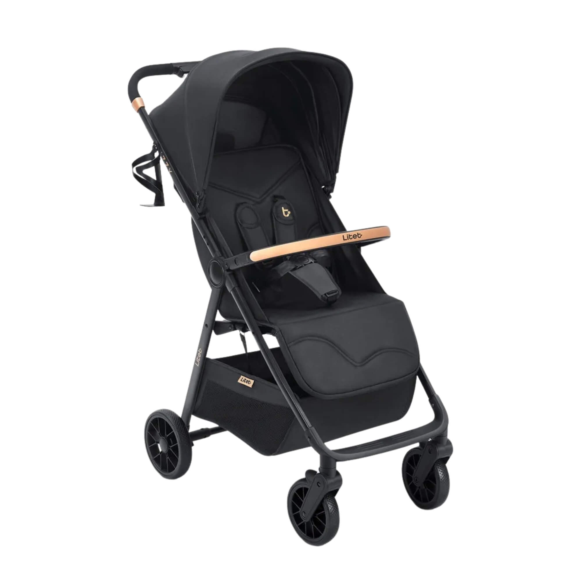 Carrinho Compacto Izzy até 15Kg cor Preto Litet - BB479