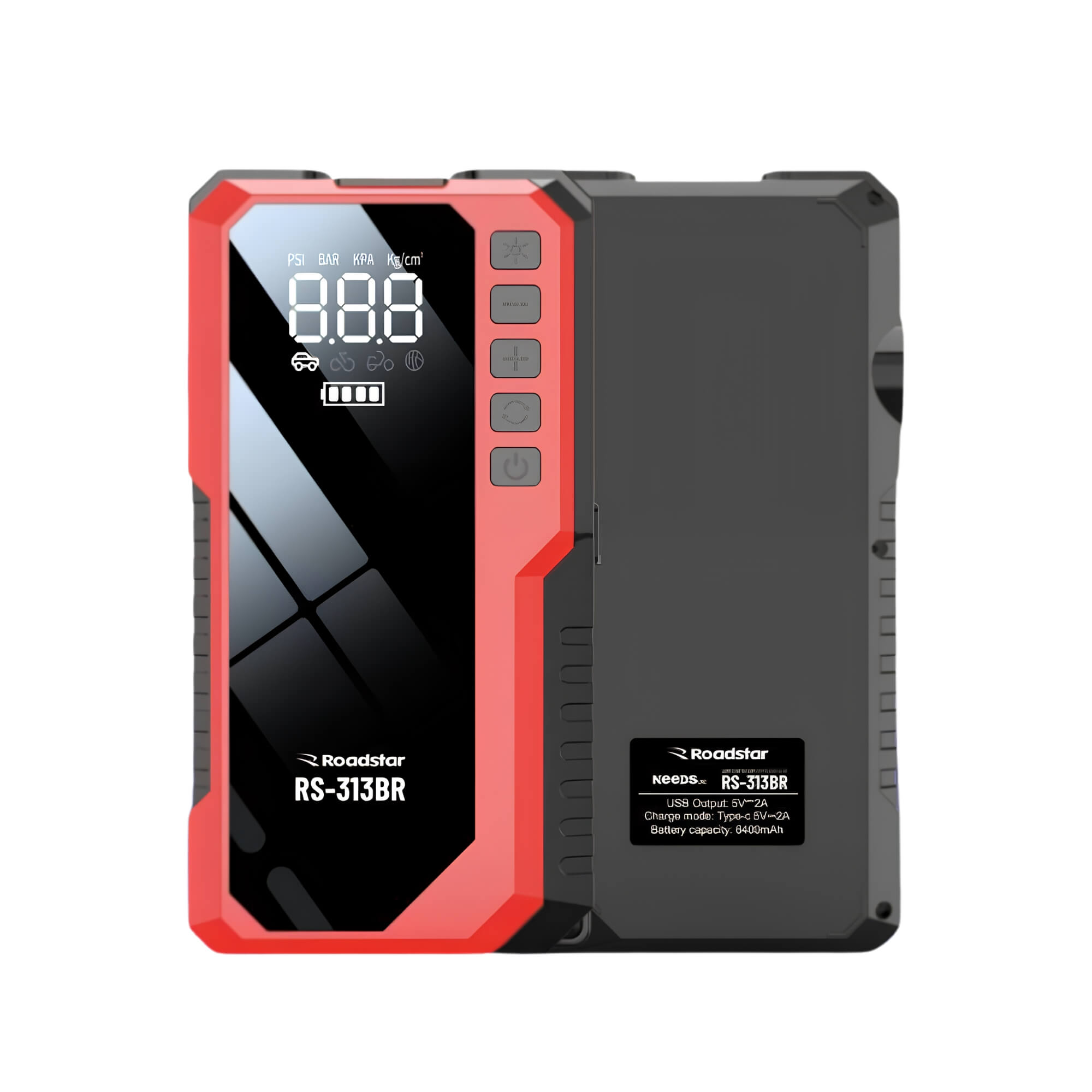 Jump Starter com Compressor de Ar 12V Roadstar - RS313BR MI