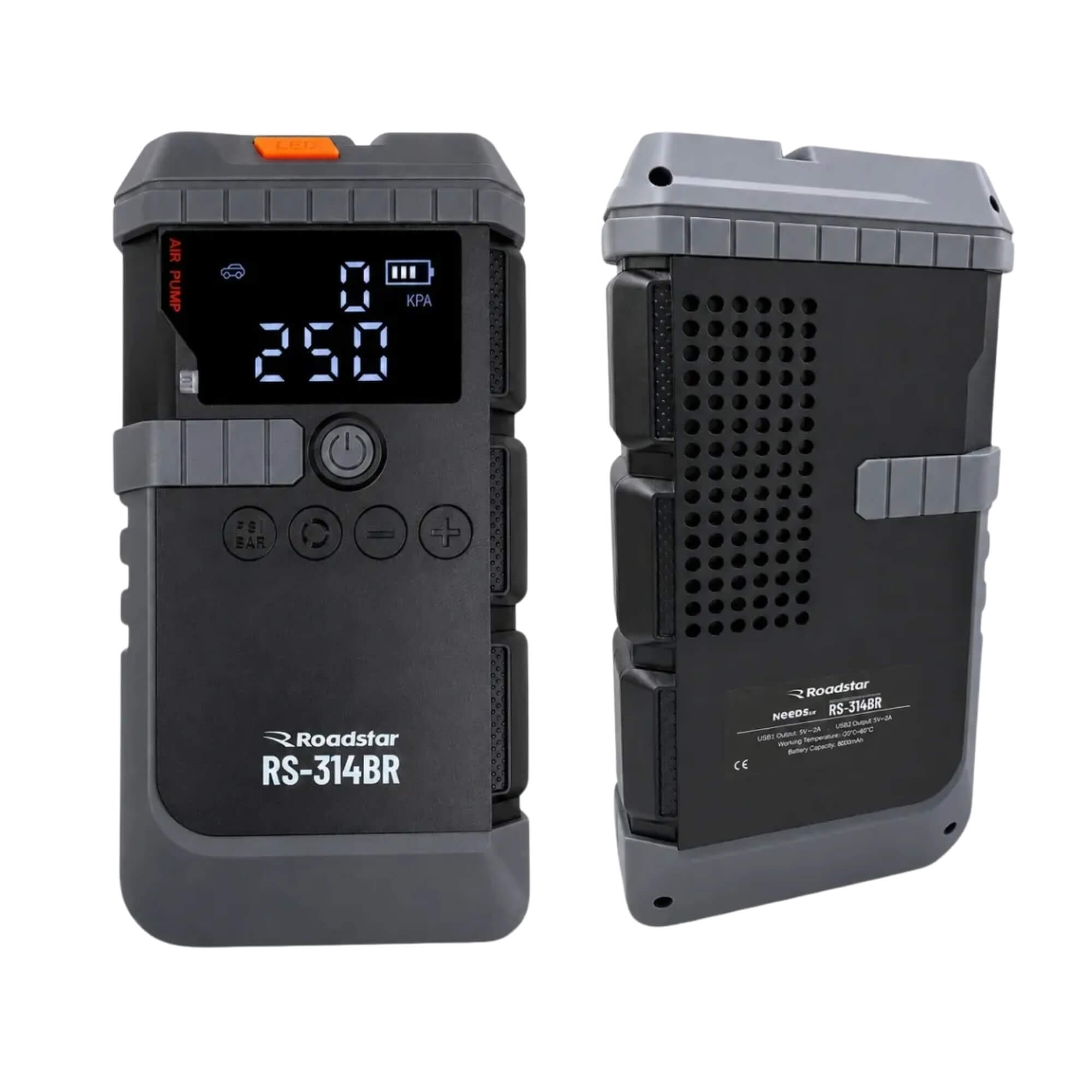 Jump Starter com Compressor de Ar 12V Roadstar - RS314BR MI