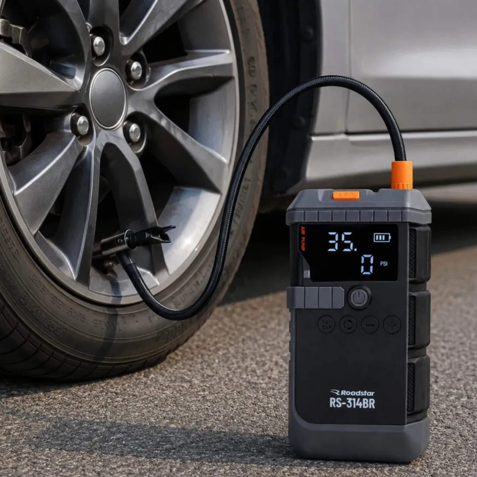 Jump Starter com Compressor de Ar 12V Roadstar - RS314BR MI