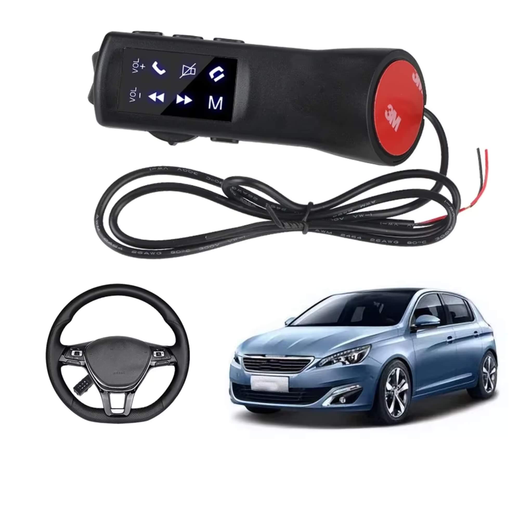 Controle de Volante Universal 12V Roadstar - RS200BR MI