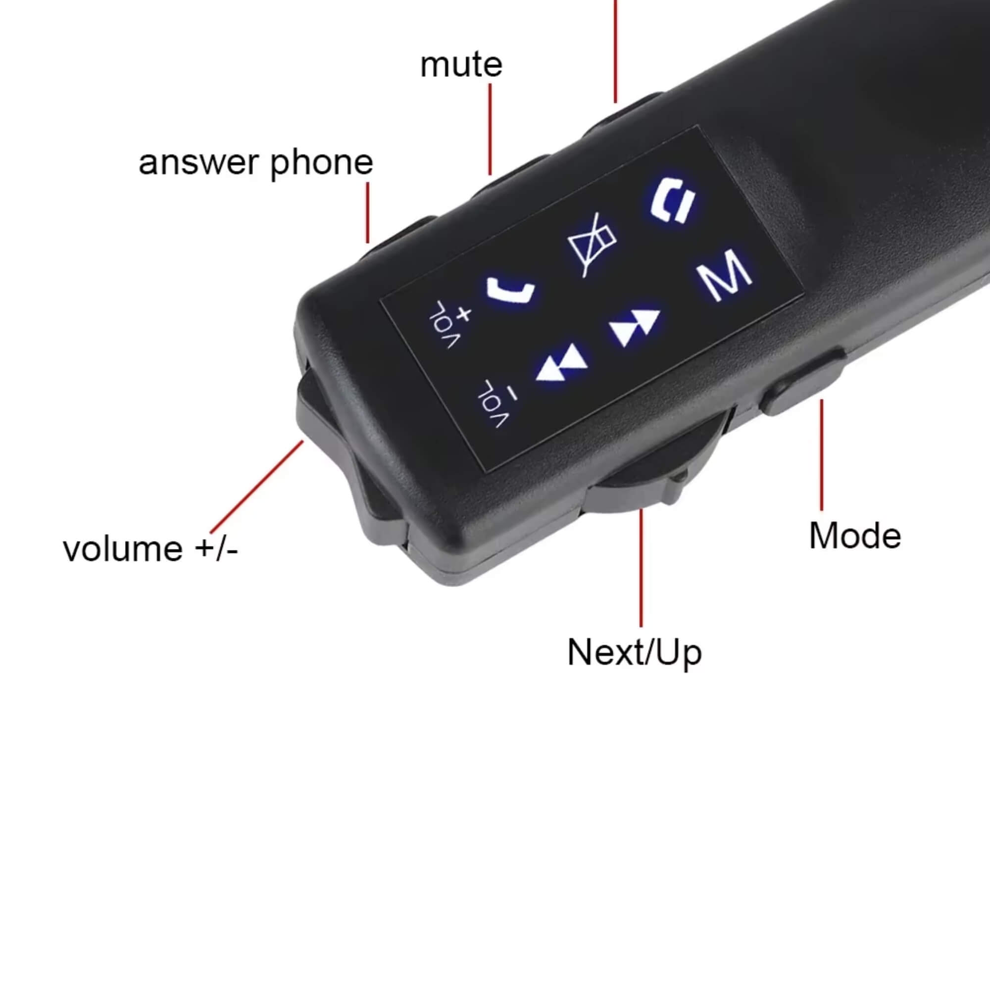Controle de Volante Universal 12V Roadstar - RS200BR MI