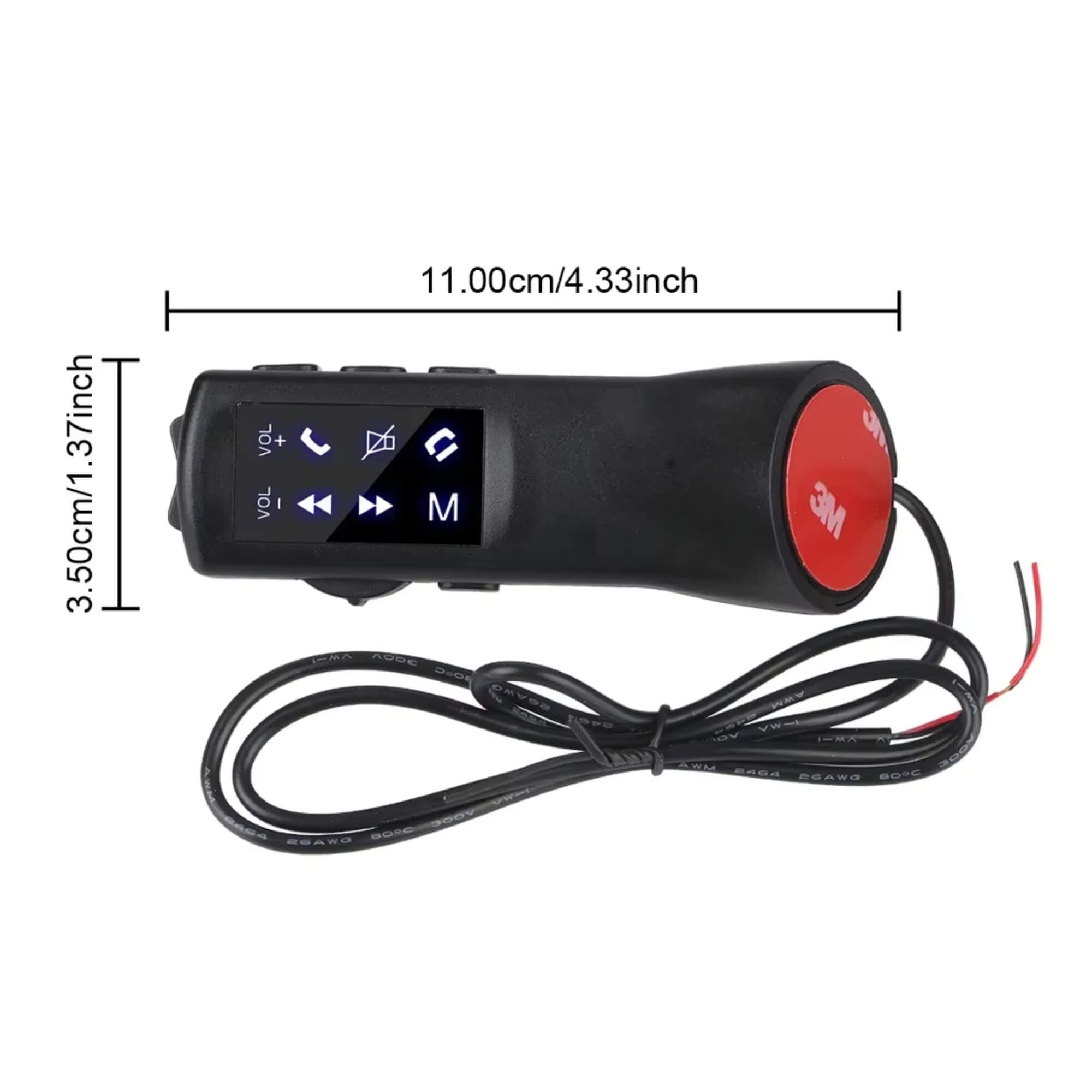 Controle de Volante Universal 12V Roadstar - RS200BR MI