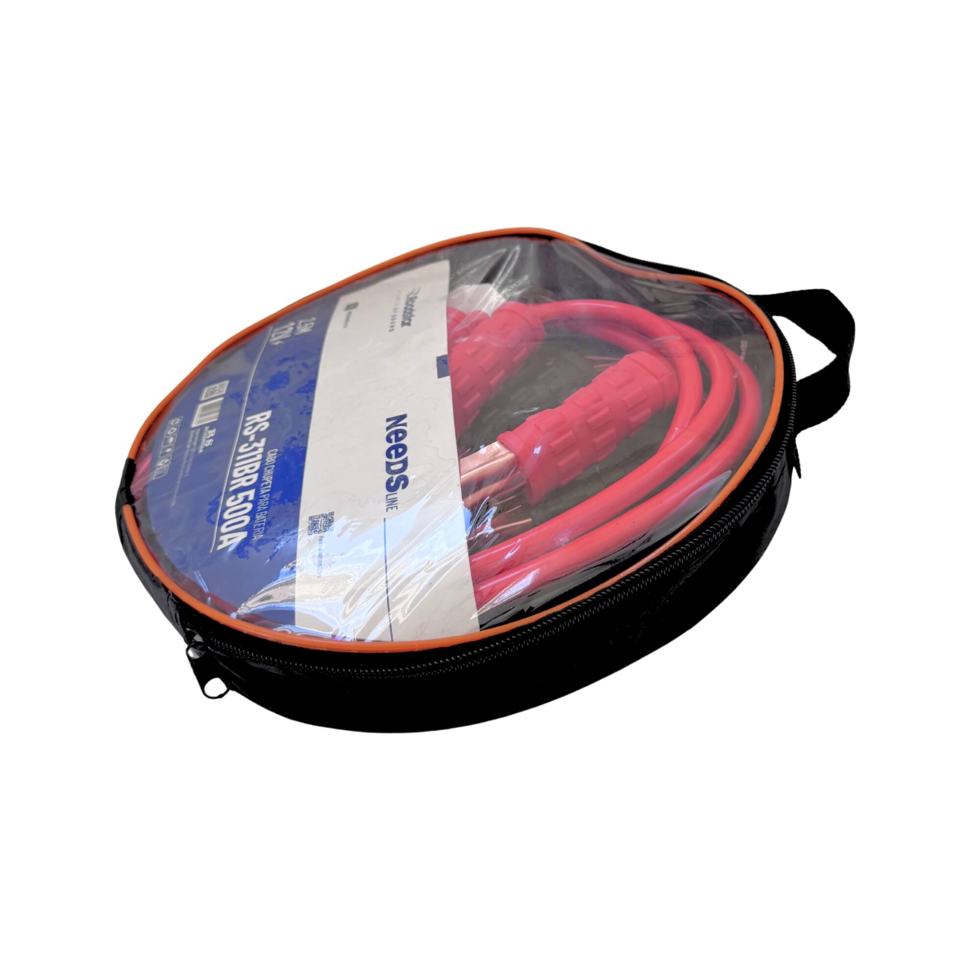 Cabo Auxiliar Partida Bateria 500A 2,5M Roadstar - RS311BR MI