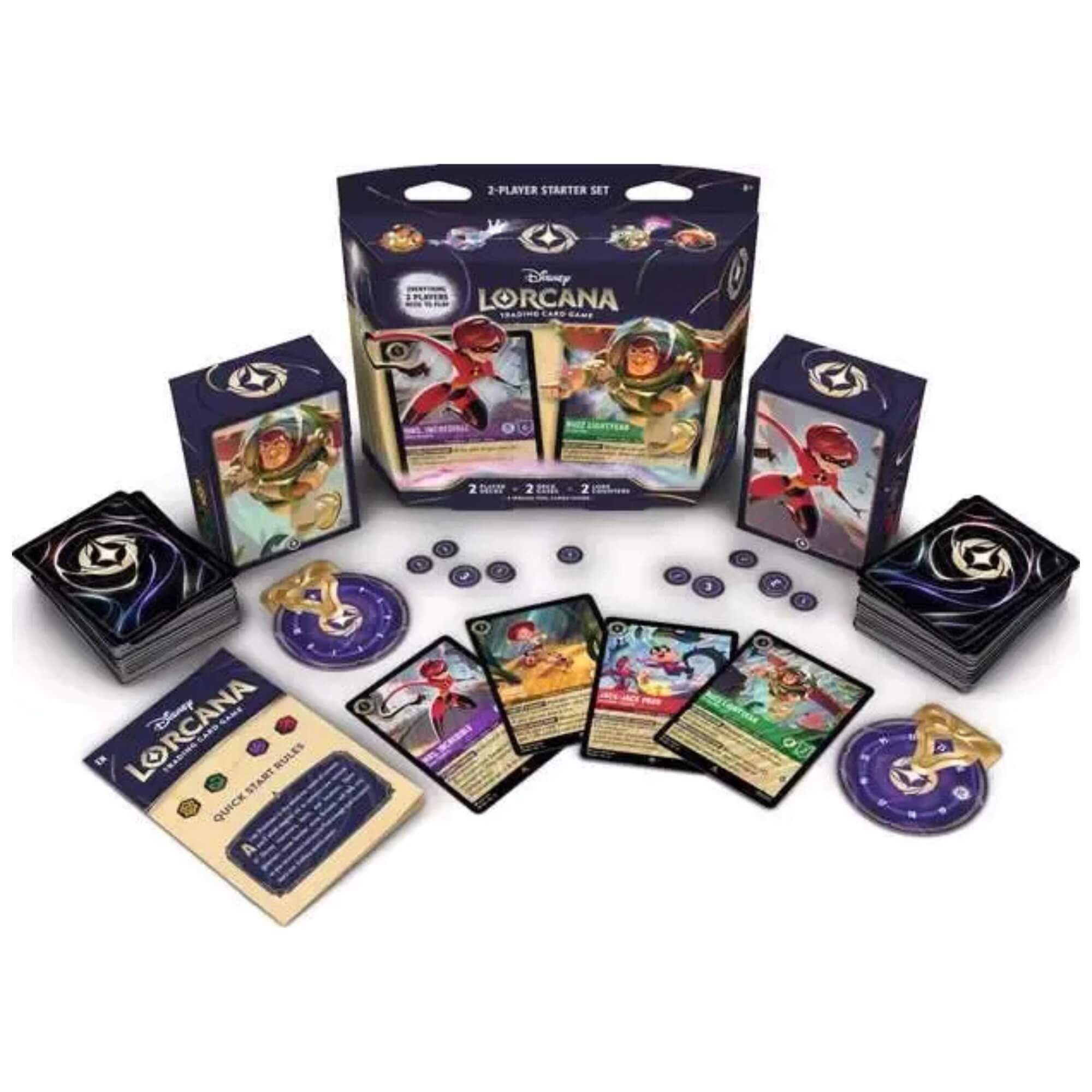 Lorcana 2-Player Starter Deck Disney Set 12 Copag - 83616