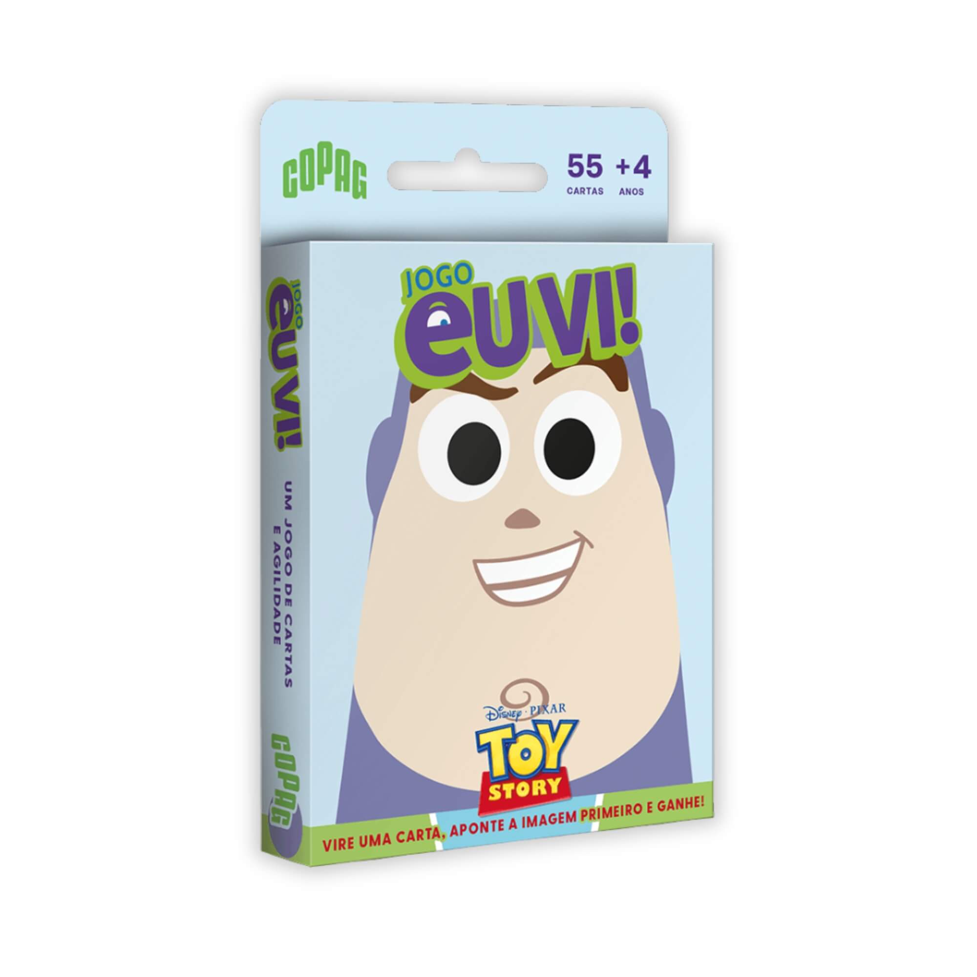 Jogo Eu Vi! Toy Story c/ 55 Cartas +4 Anos Copag - 37487