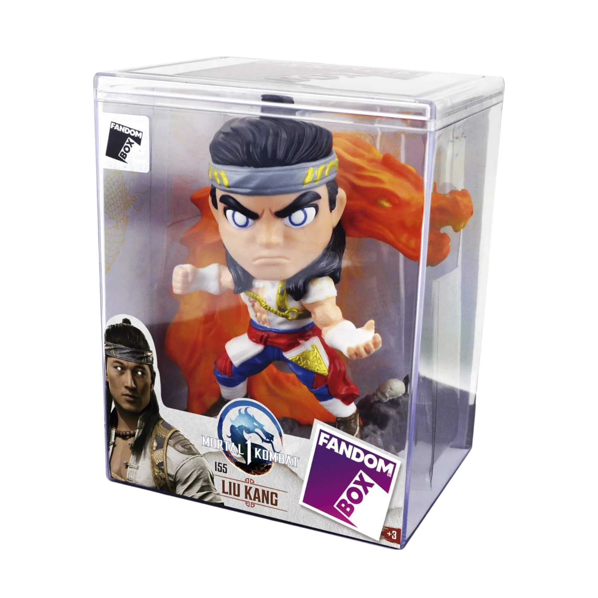 Fandom Box Mortal Kombat Liu Kang - Boneco Colecionável Vinil Atóxico Lider - 3908