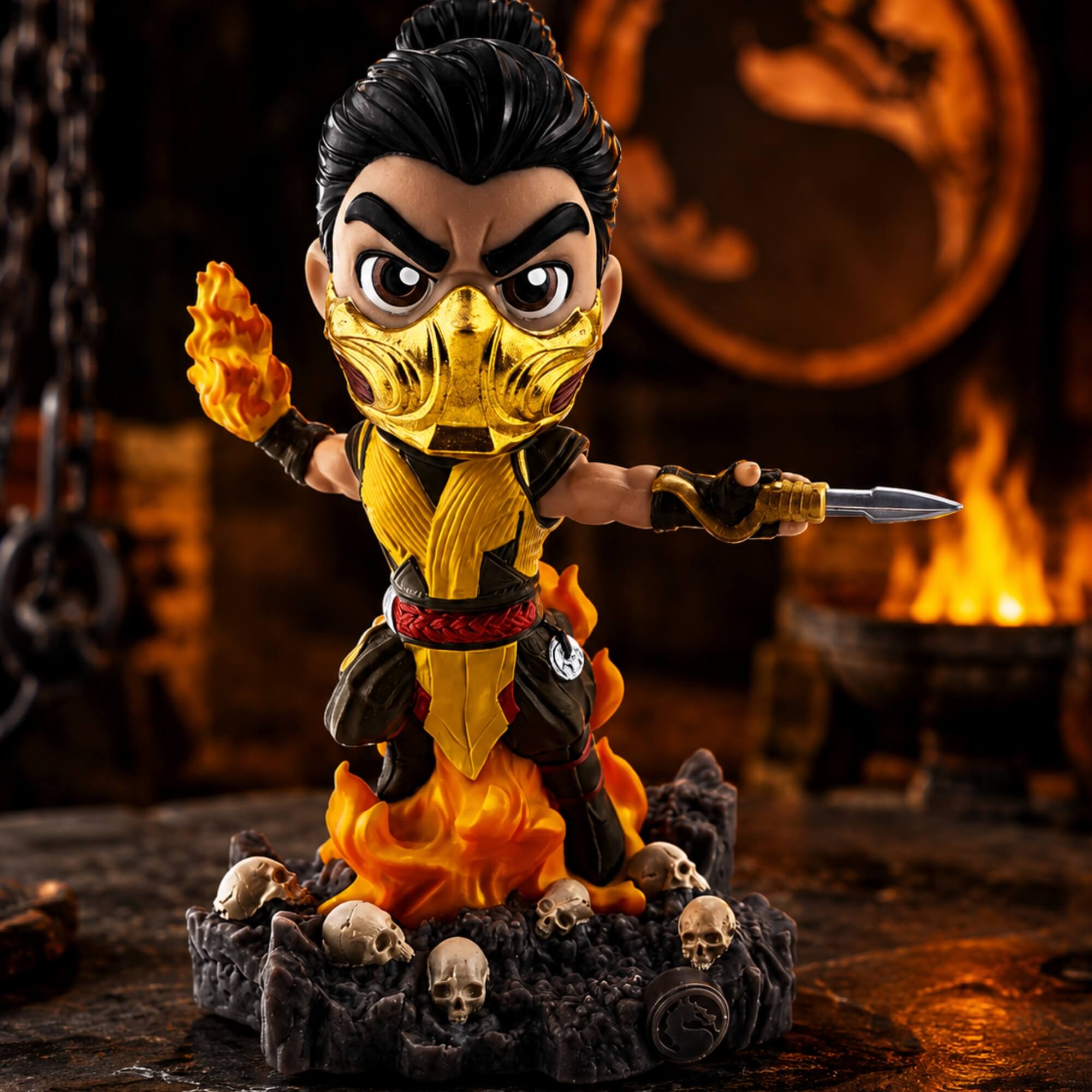 Fandom Box Mortal Kombat Scorpion - Boneco Colecionável Vinil Atóxico Lider - 3910