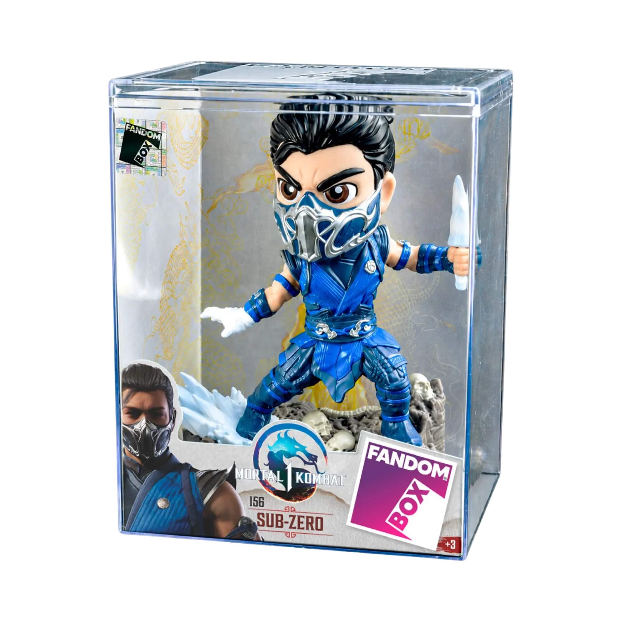 Fandom Box Mortal Kombat Sub-Zero - Boneco Colecionável Vinil Atóxico Lider - 3909