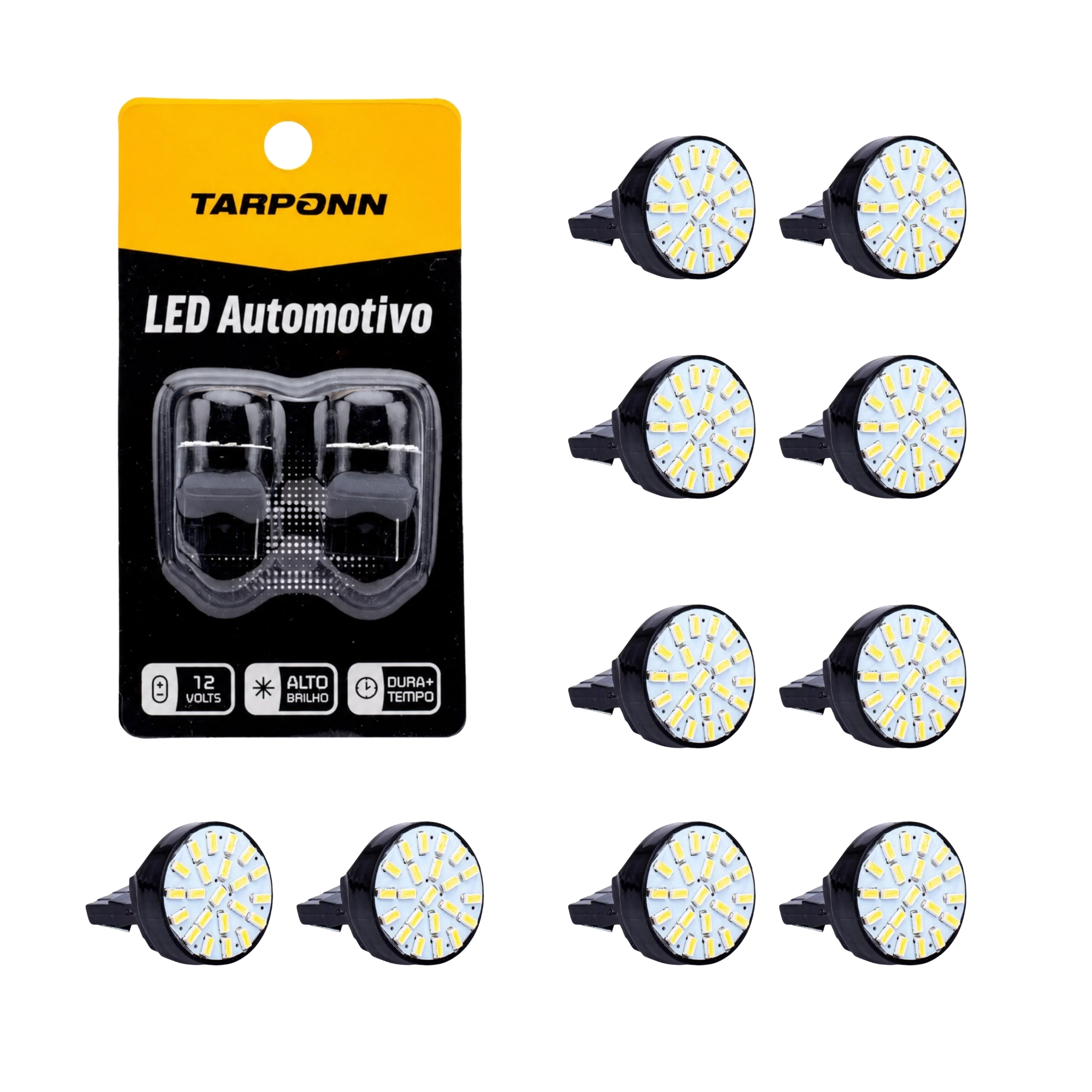 COMP Kit 5 Pares de Lâmpadas LED Tarponn para Iluminação - SMD 3014 12V