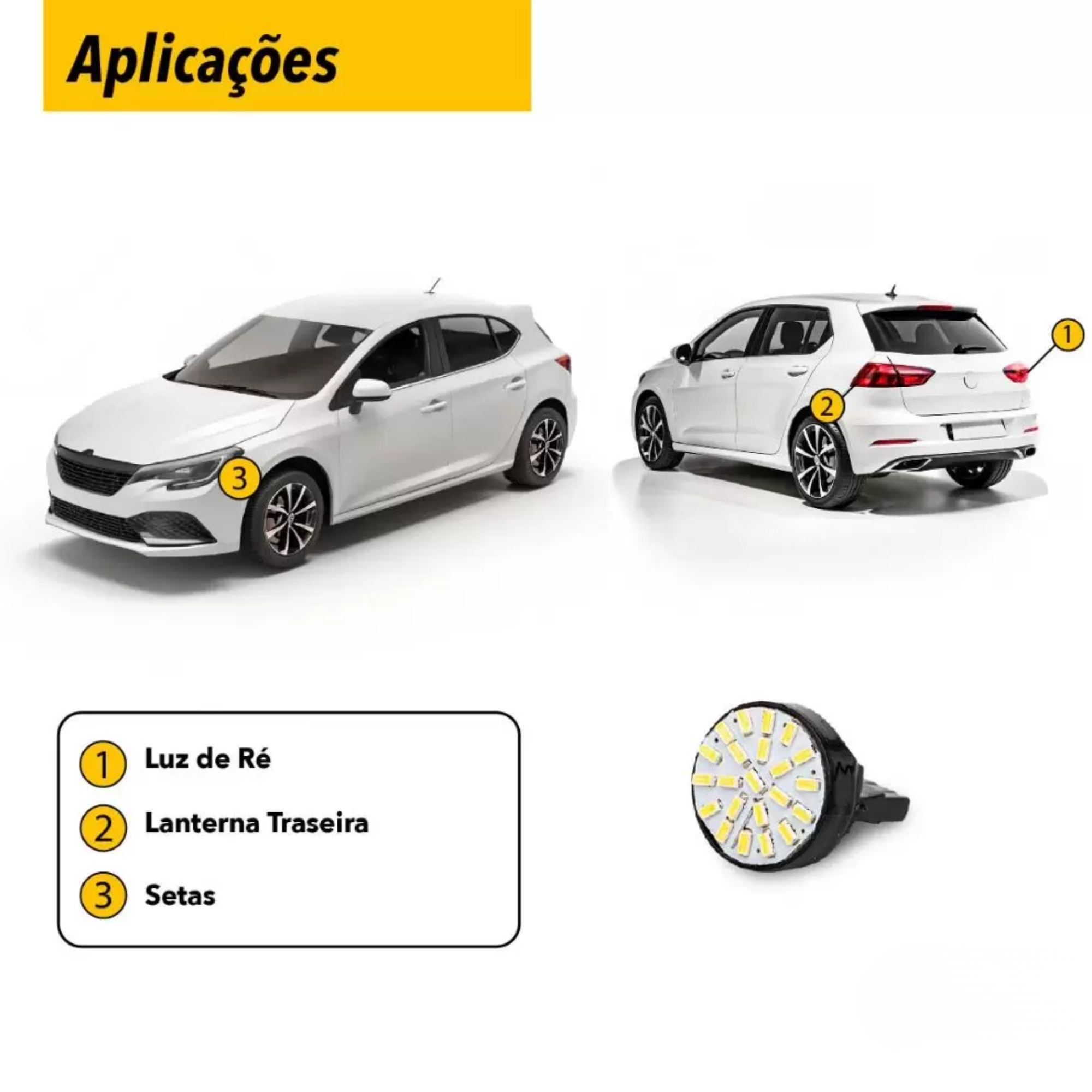 COMP Kit 5 Pares de Lâmpadas LED Tarponn para Iluminação - SMD 3014 12V
