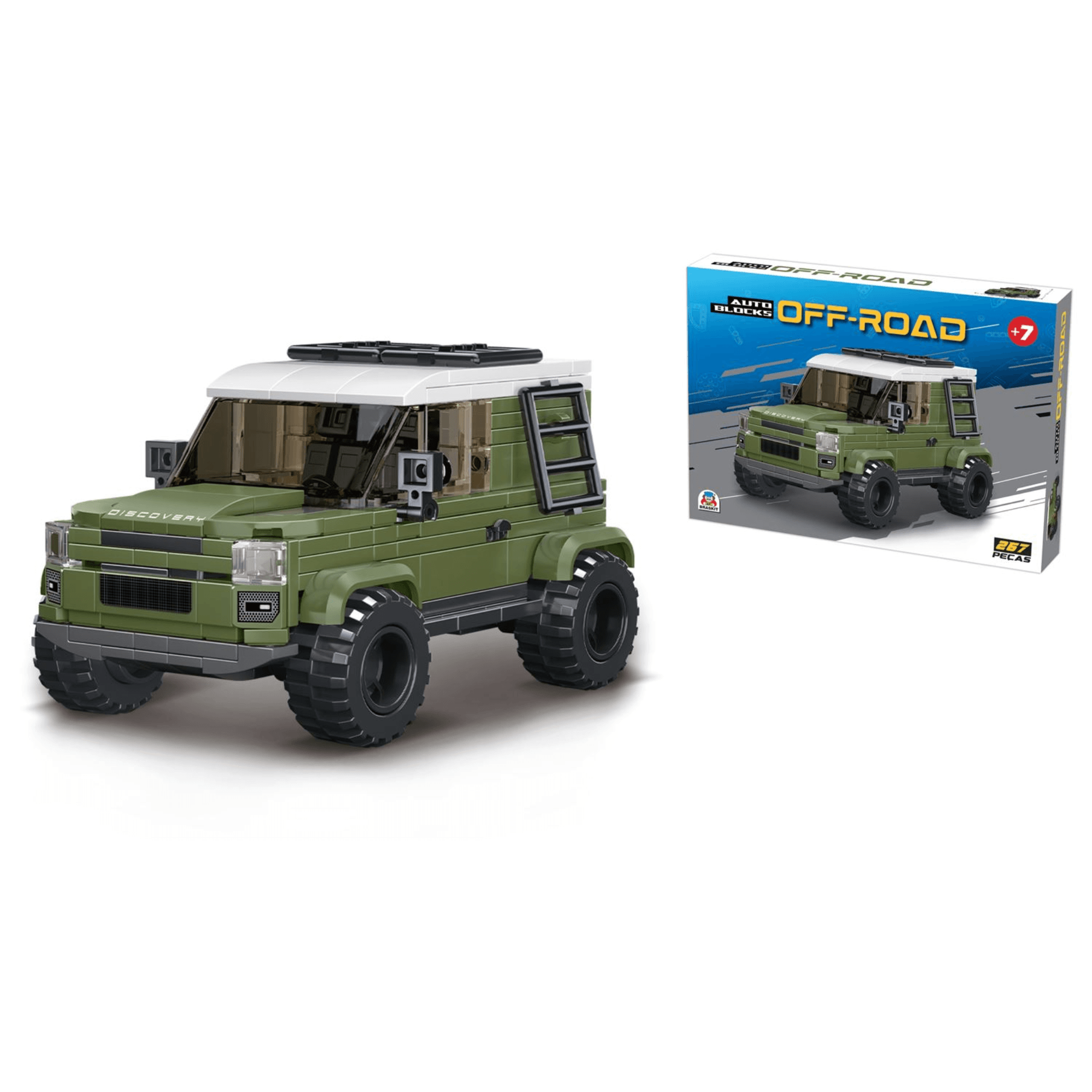 COMP Kit Carros Braskit para Automobilismo - Auto Blocks Fórmula + Off-Road