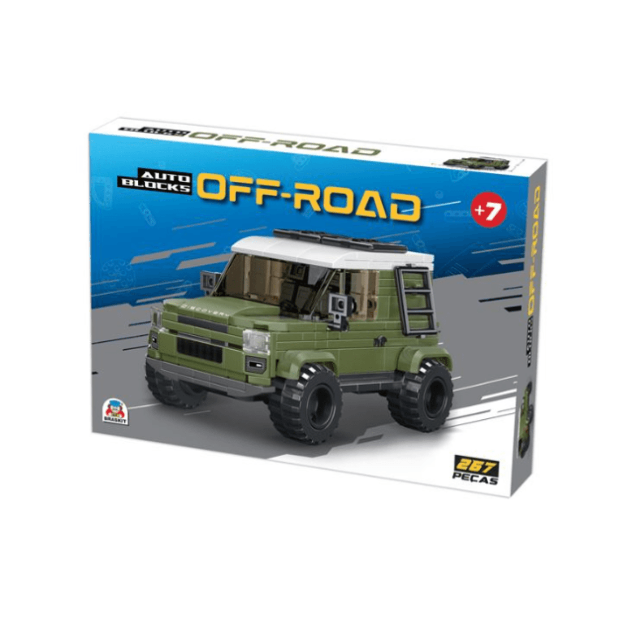 COMP Kit Carros Braskit para Automobilismo - Auto Blocks Fórmula + Off-Road