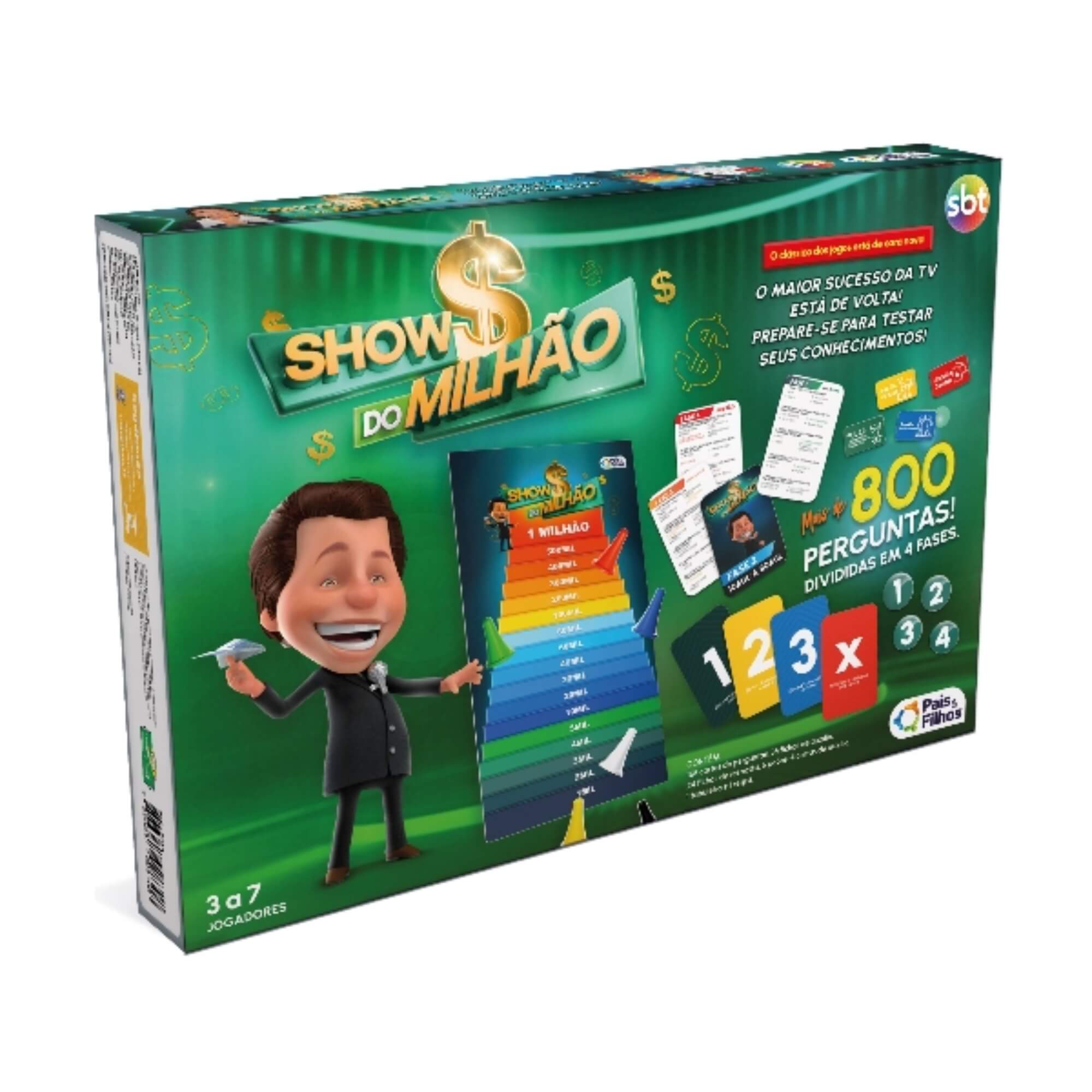 COMP Kit 2 Jogos Show do Milhão Pais e Filhos - Tradicional + Edição Especial 25 Anos