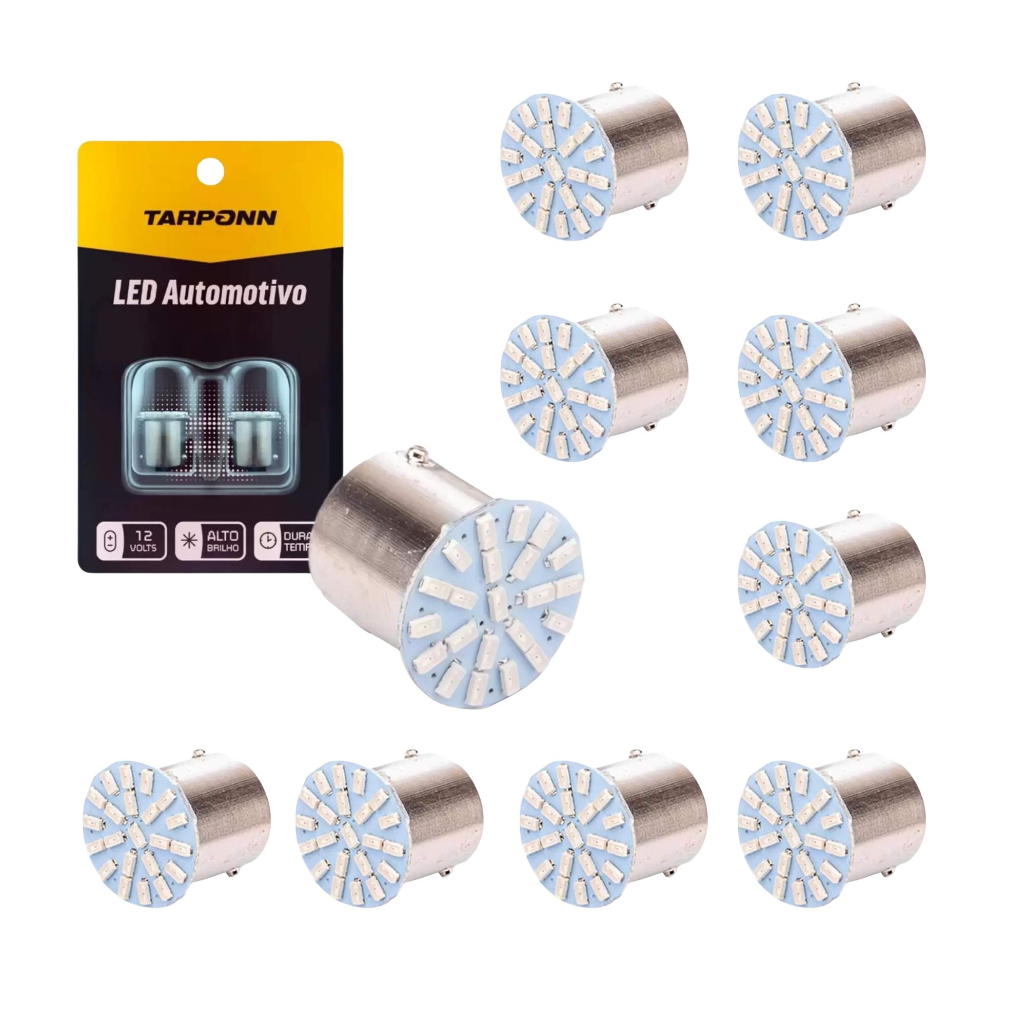 COMP Kit 5x Pares de Lâmpadas LED Tarponn para Iluminação - Amarelas