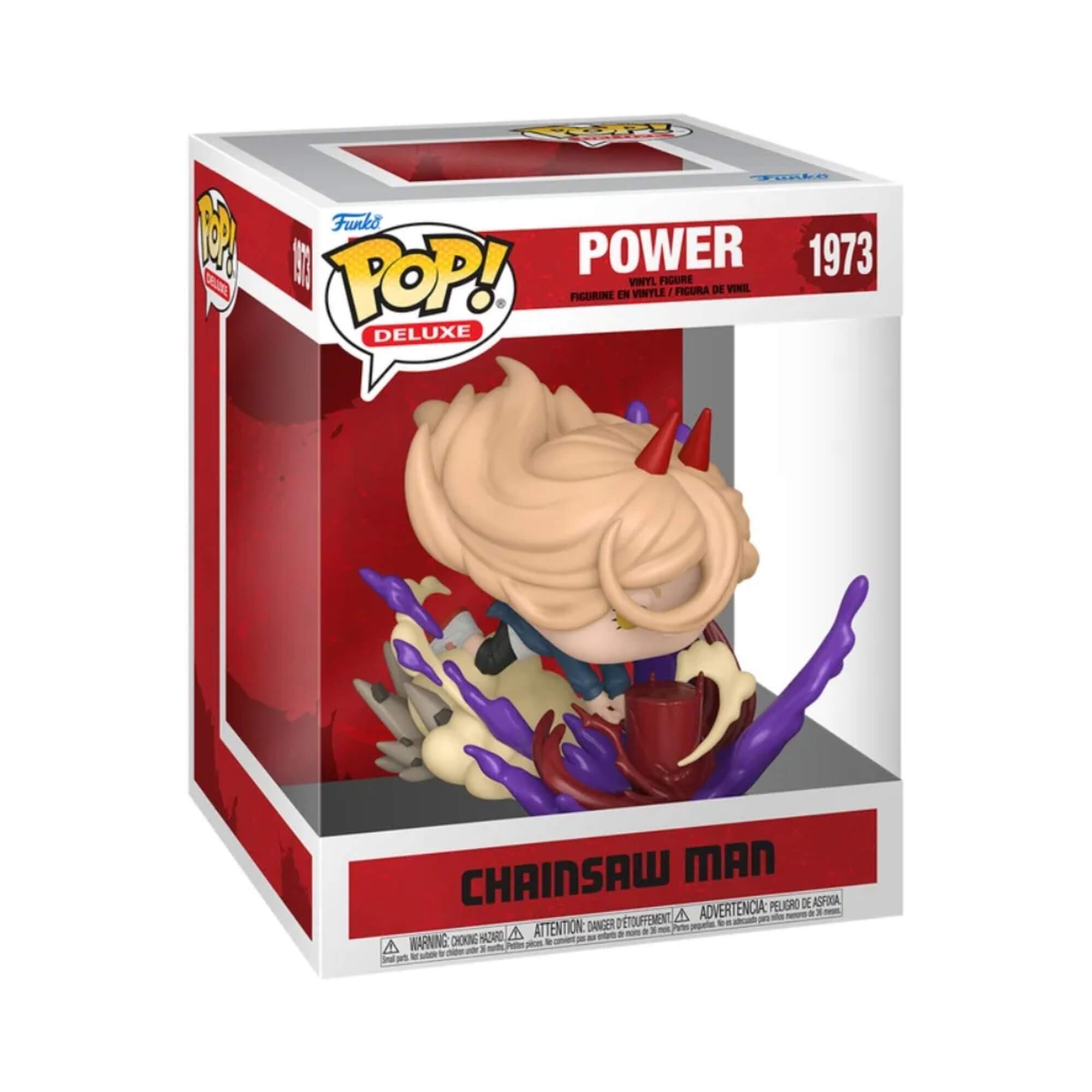 Boneco Funko Pop! Deluxe Chainsaw Man - Power E Martelo De Sangue Candide - 12577