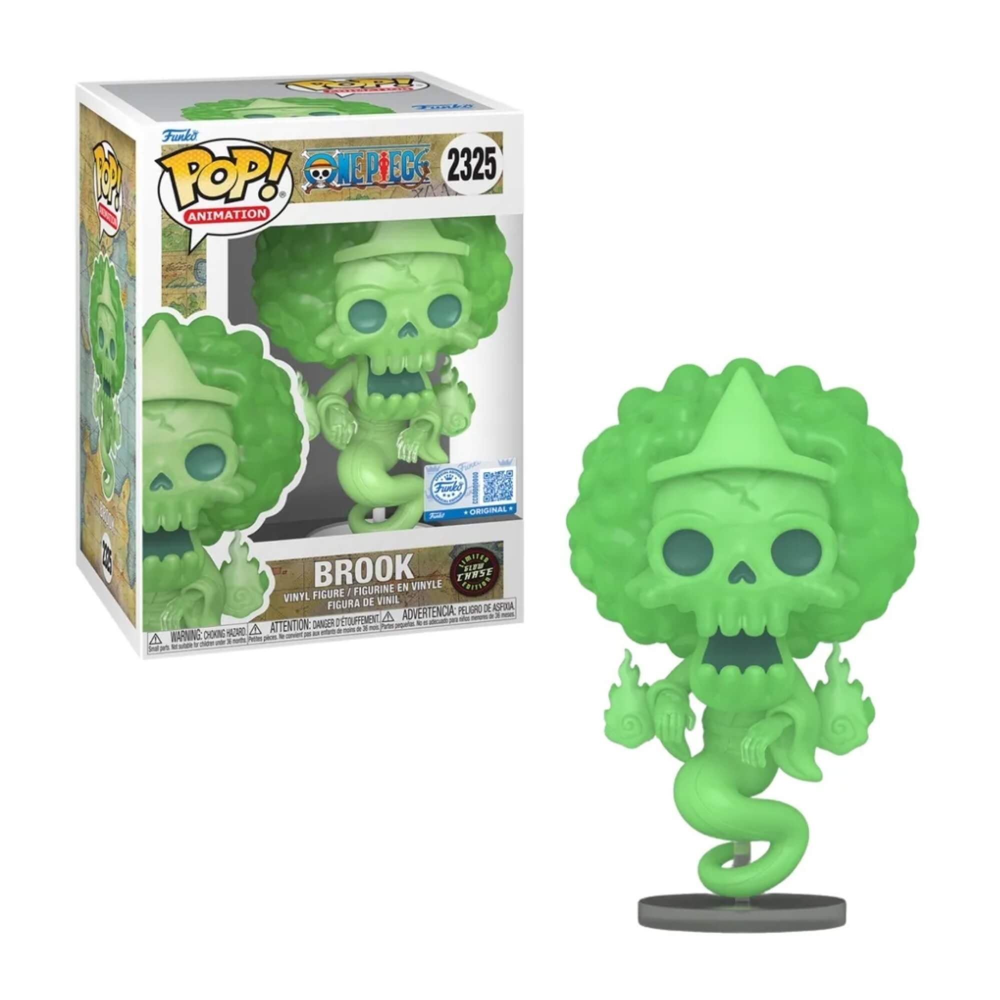 Boneco Funko Pop! Exclusivo One Piece - Brook Fantasma com Chase Candide - 13056