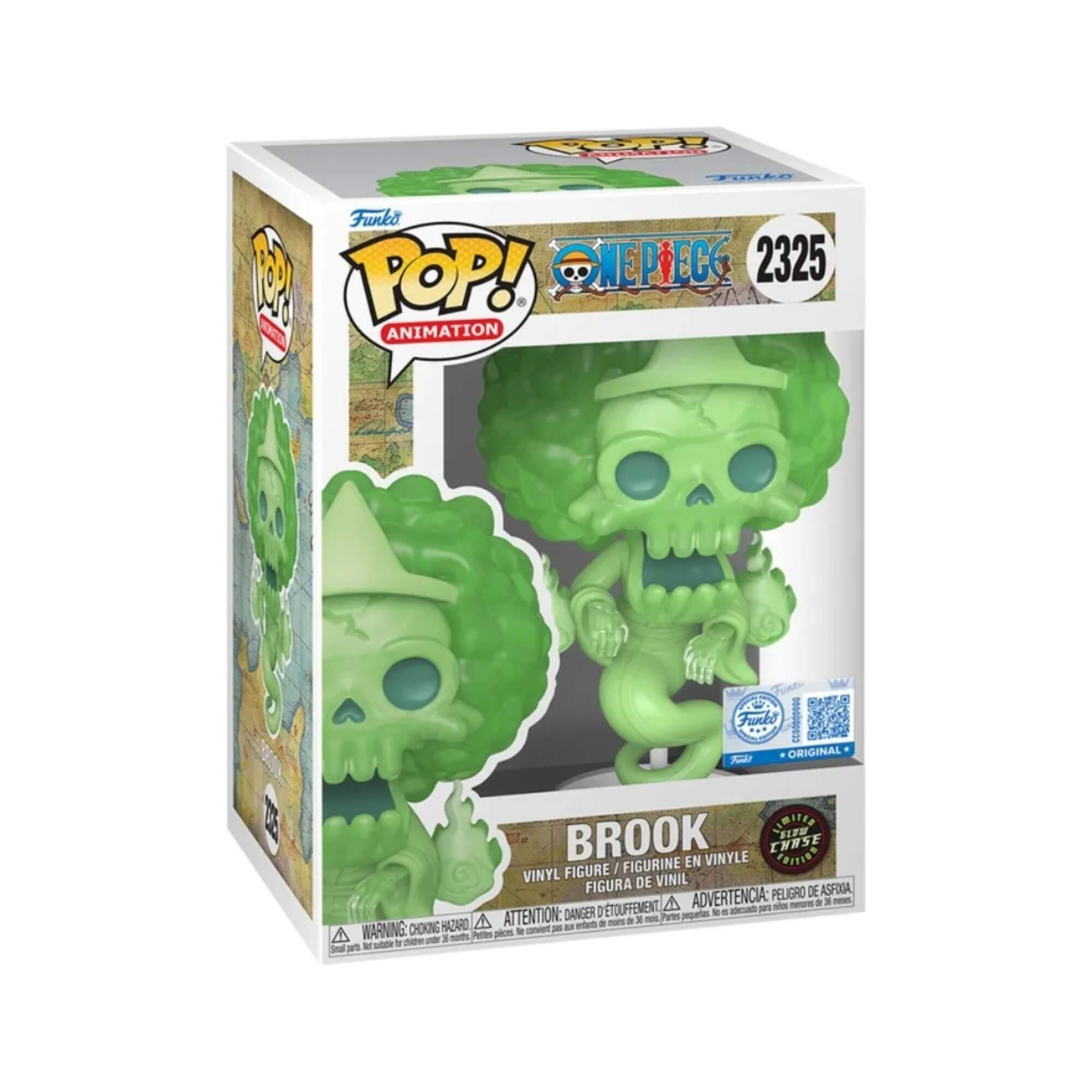 Boneco Funko Pop! Exclusivo One Piece - Brook Fantasma com Chase Candide - 13056