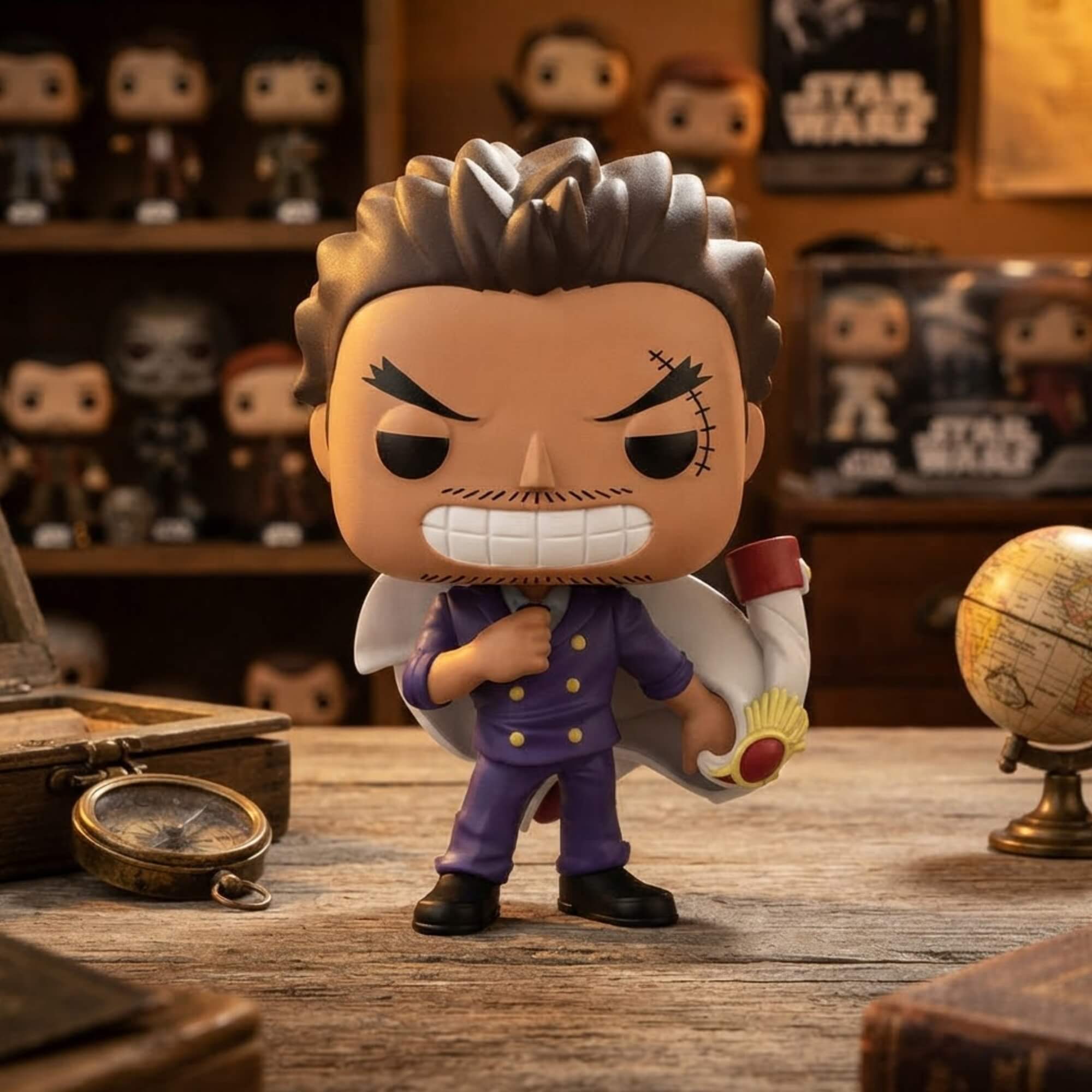 Boneco Funko Pop! Exclusivo One Piece - Monkey D. Garp Jovem Candide - 12739