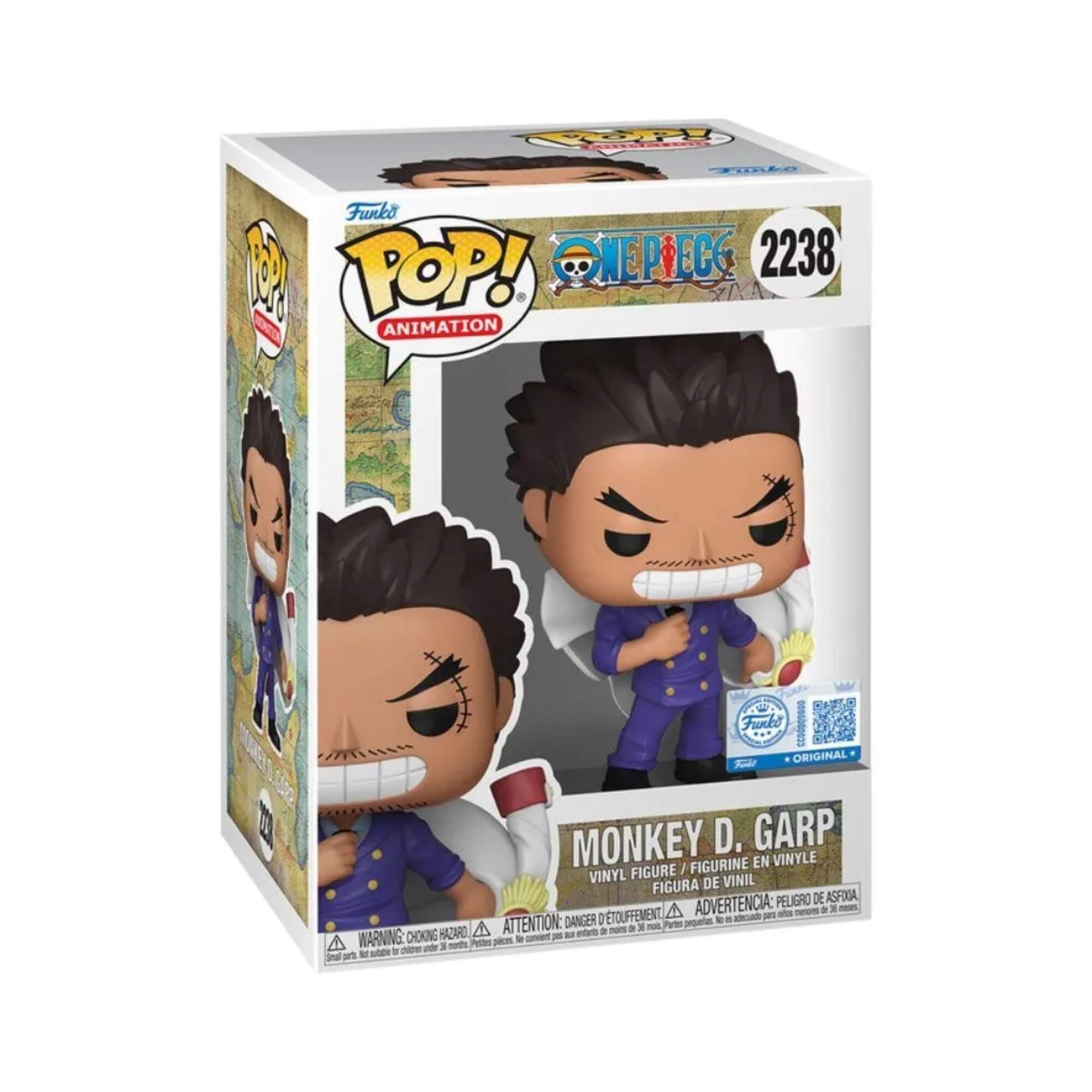 Boneco Funko Pop! Exclusivo One Piece - Monkey D. Garp Jovem Candide - 12739