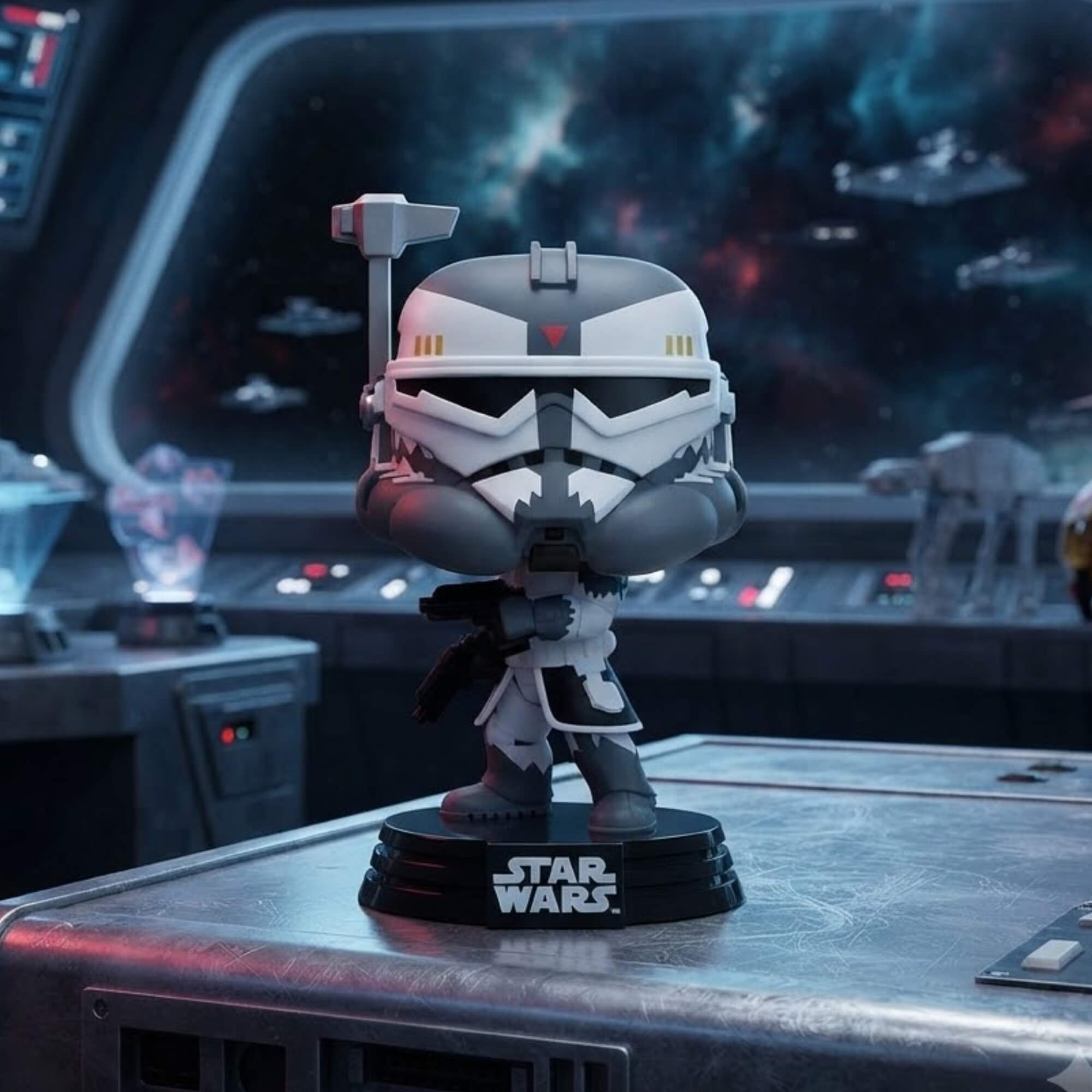 Boneco Funko Pop! Star Wars - Comandante Wolffe Candide - 13054