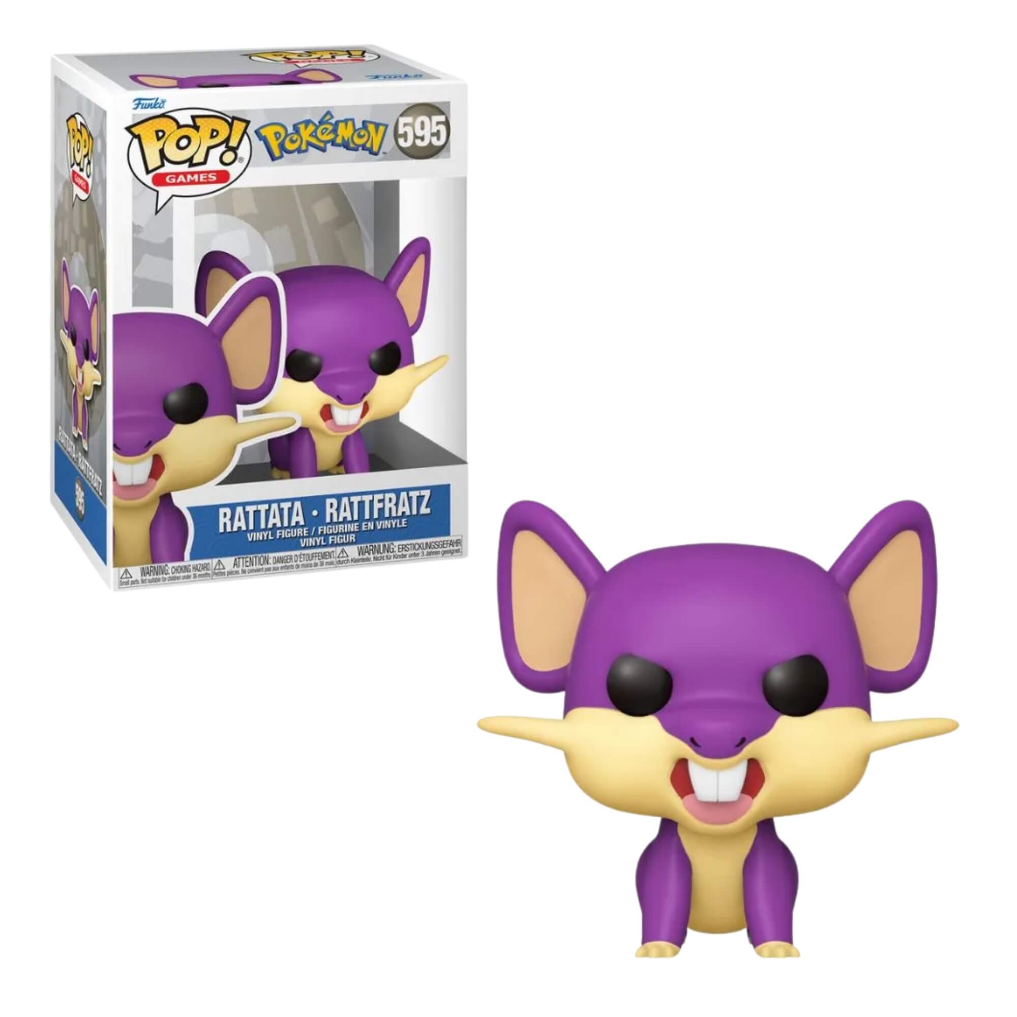 Boneco Funko Pop! Pokemon - Rattata (EMEA) Candide - 12047