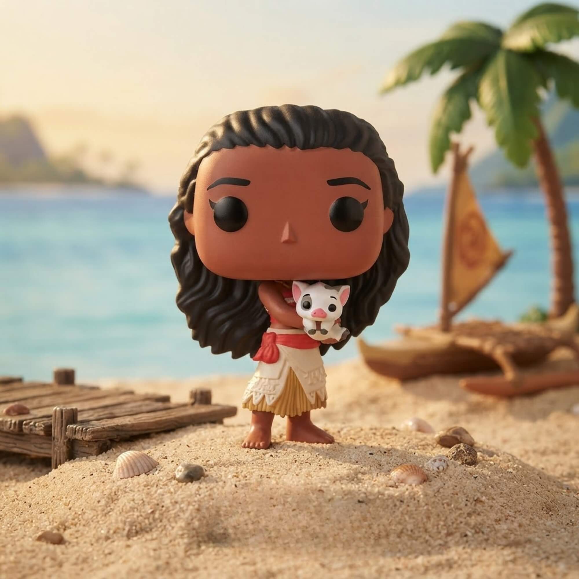 Boneco Funko Pop! Disney Moana - Moana e Pua Candide - 13043