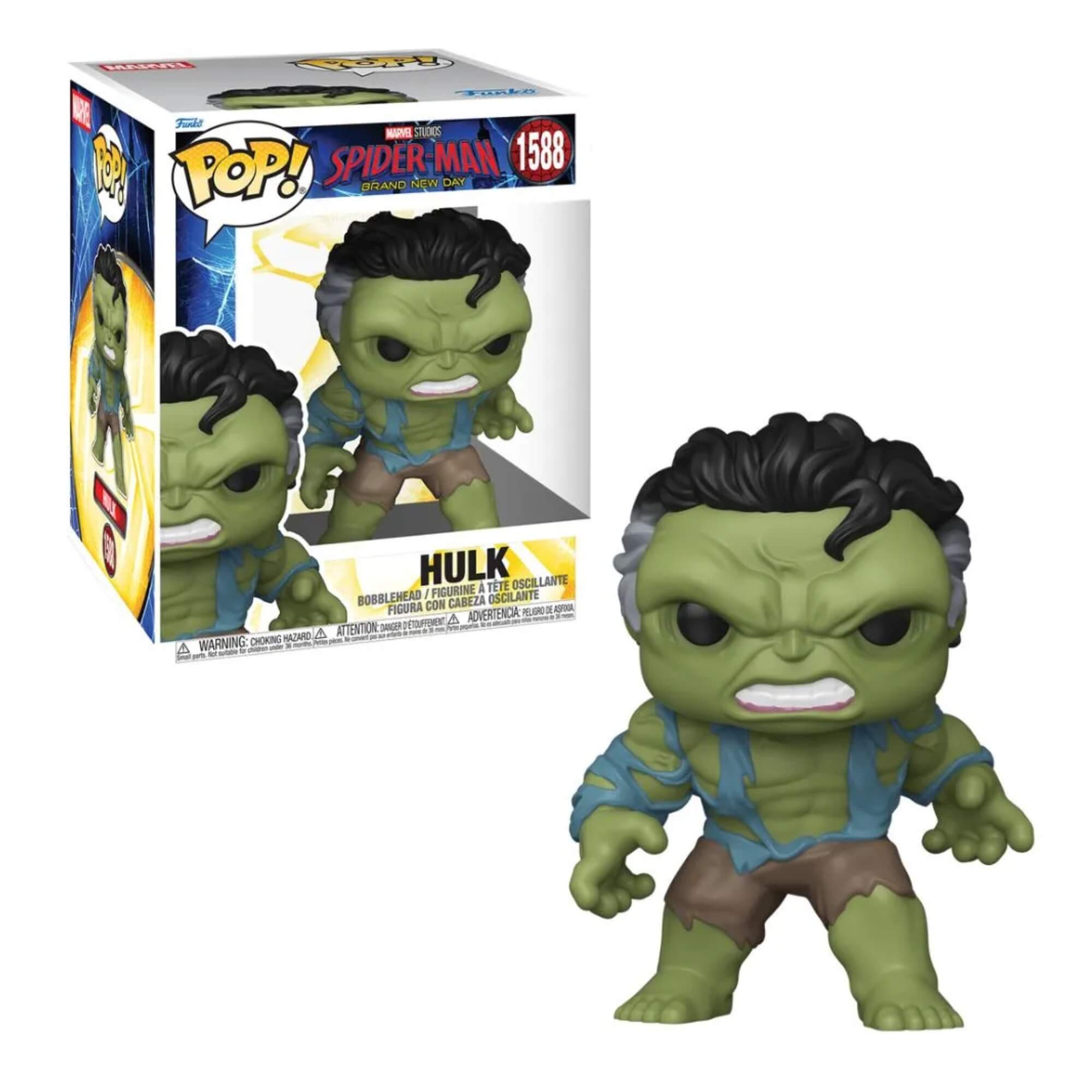 Boneco Funko Pop! Super Marvel Homem-Aranha Um Novo Dia - Hulk Candide - 12932