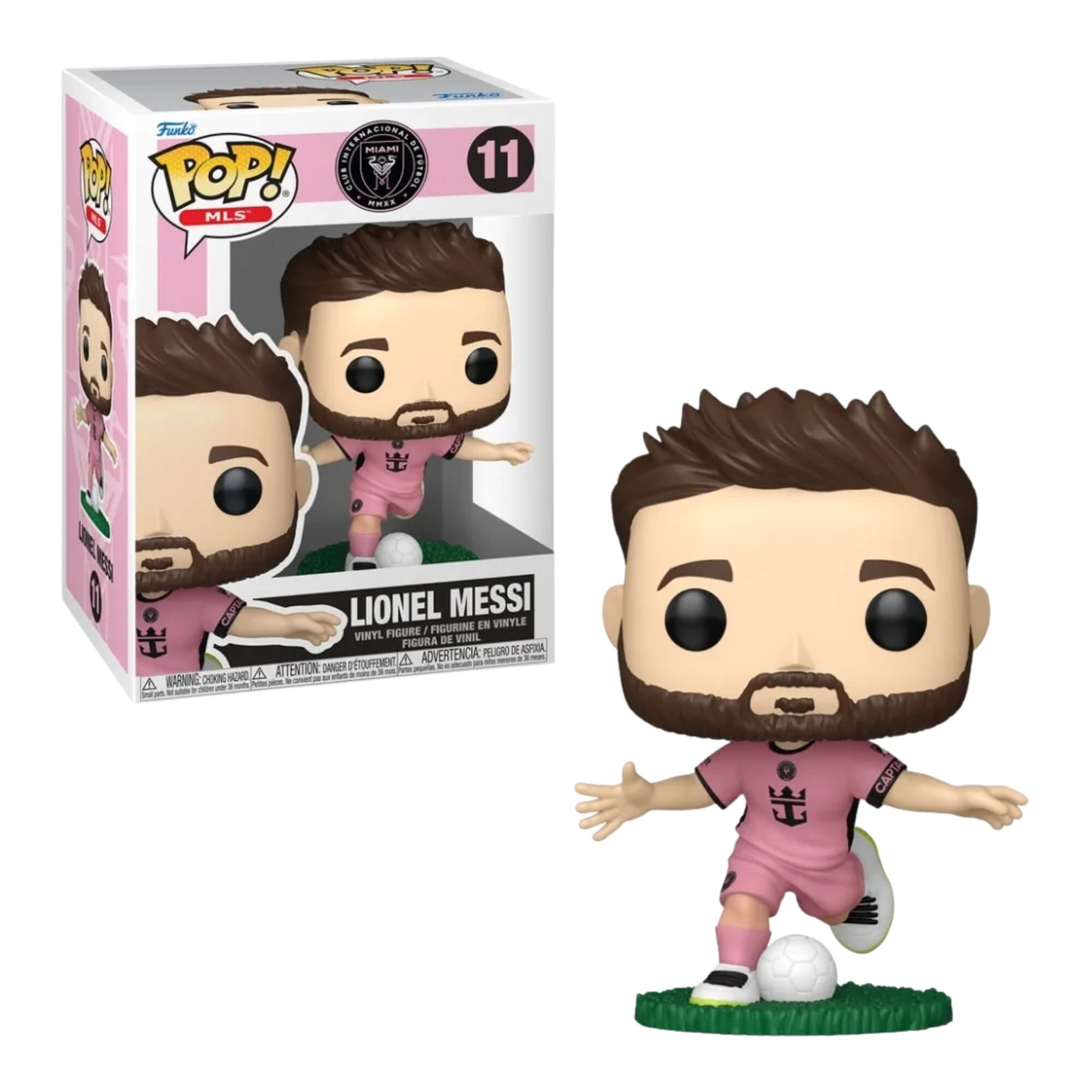 Boneco Funko Pop! Inter Miami - Lionel Messi (Uniforme Rosa) Candide - 12990