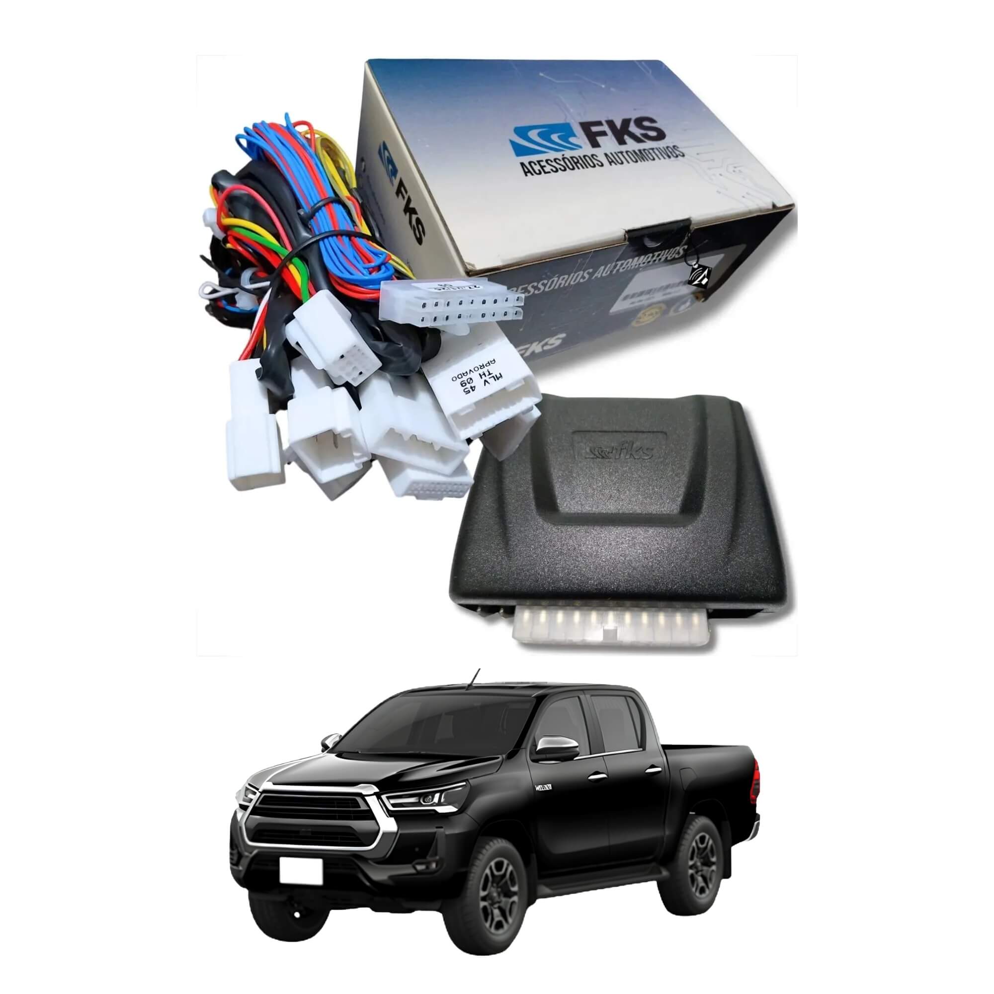 Módulo de Vidro Elétrico HILUX SRV / SRX / SW4 2015 a 2025 FKS - MLV608 TH08 G2