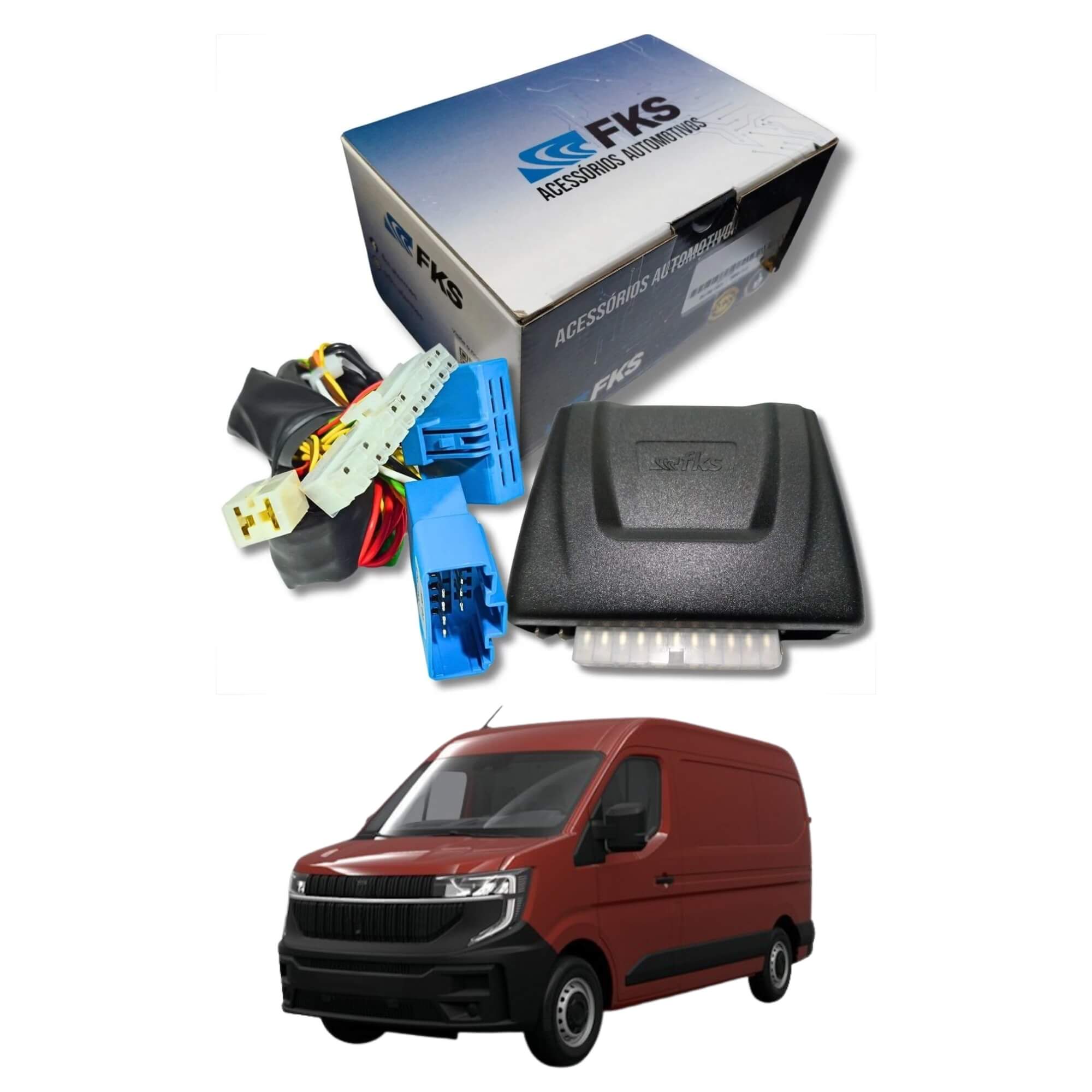 Módulo de Vidro Elétrico Renault Master 2014 a 2026 FKS - MLV608 RM01 G2