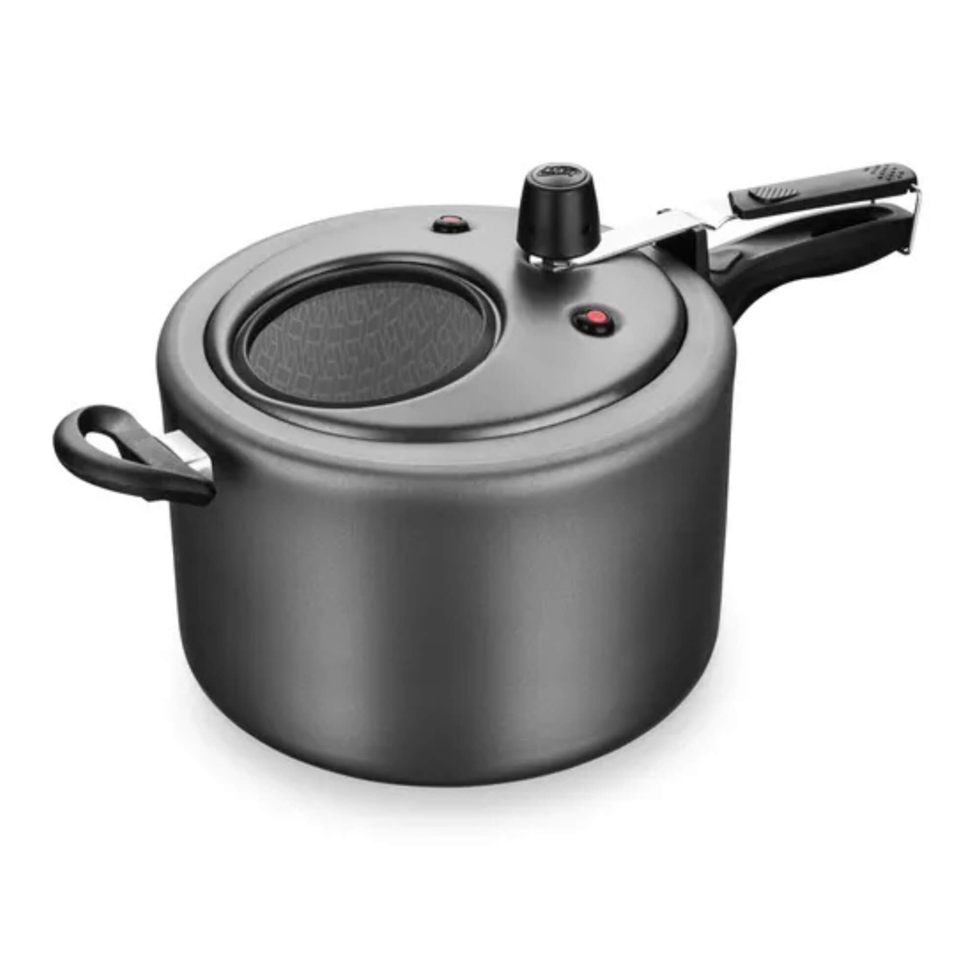 Panela de Pressão 8L Antiaderente com Visor Grafite MTA - 6032