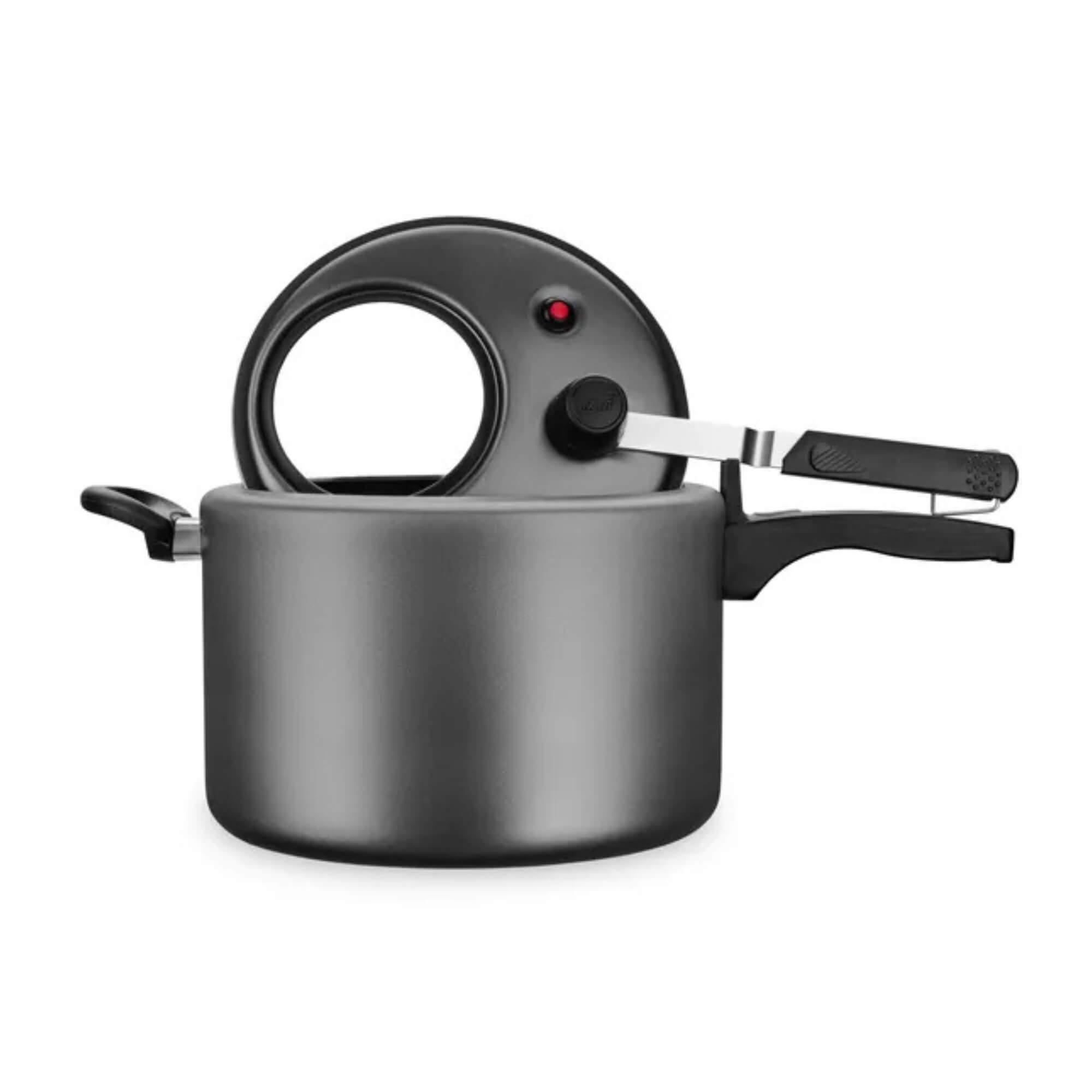 Panela de Pressão 8L Antiaderente com Visor Grafite MTA - 6032