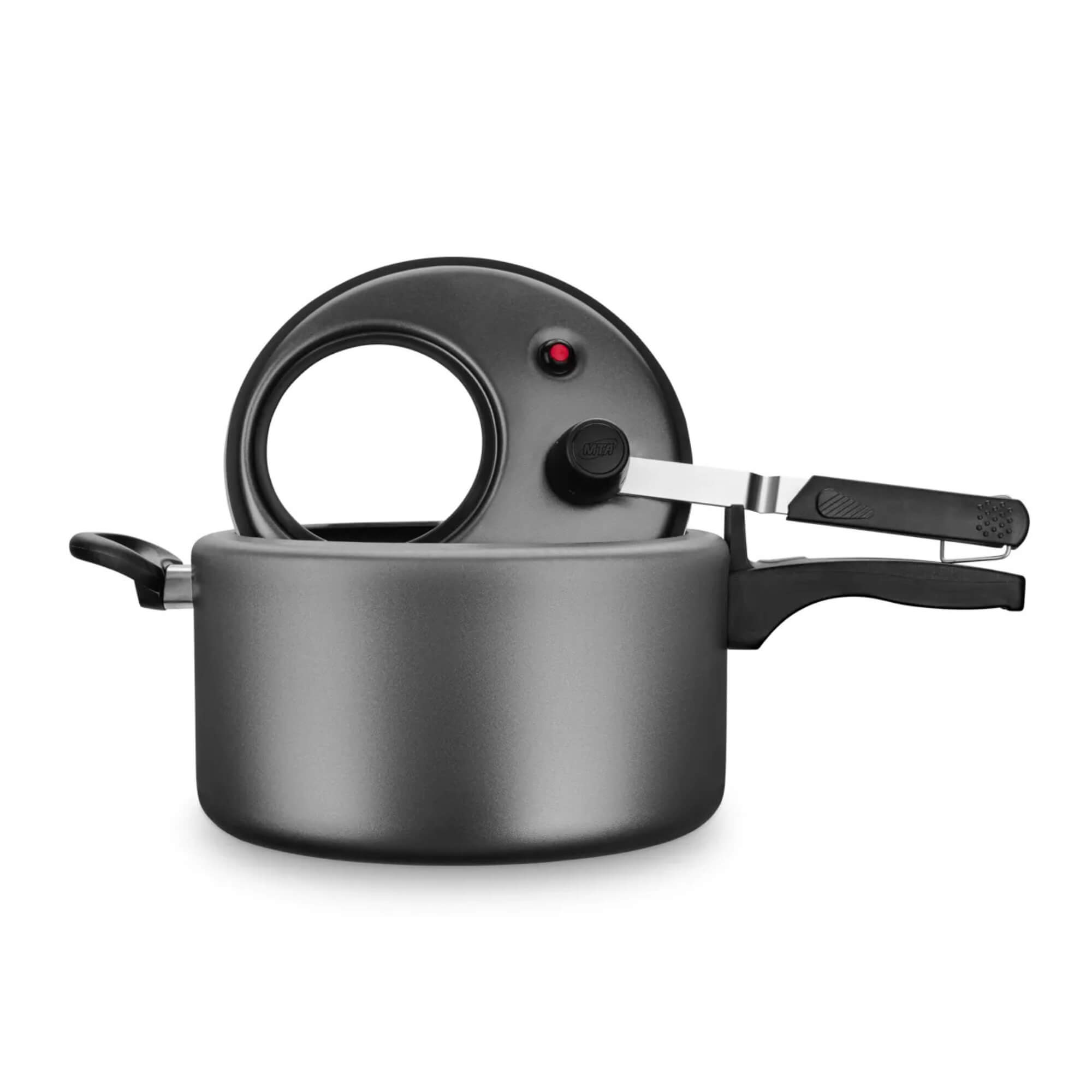 Panela de Pressão 6L Antiaderente com Visor Grafite MTA - 6031