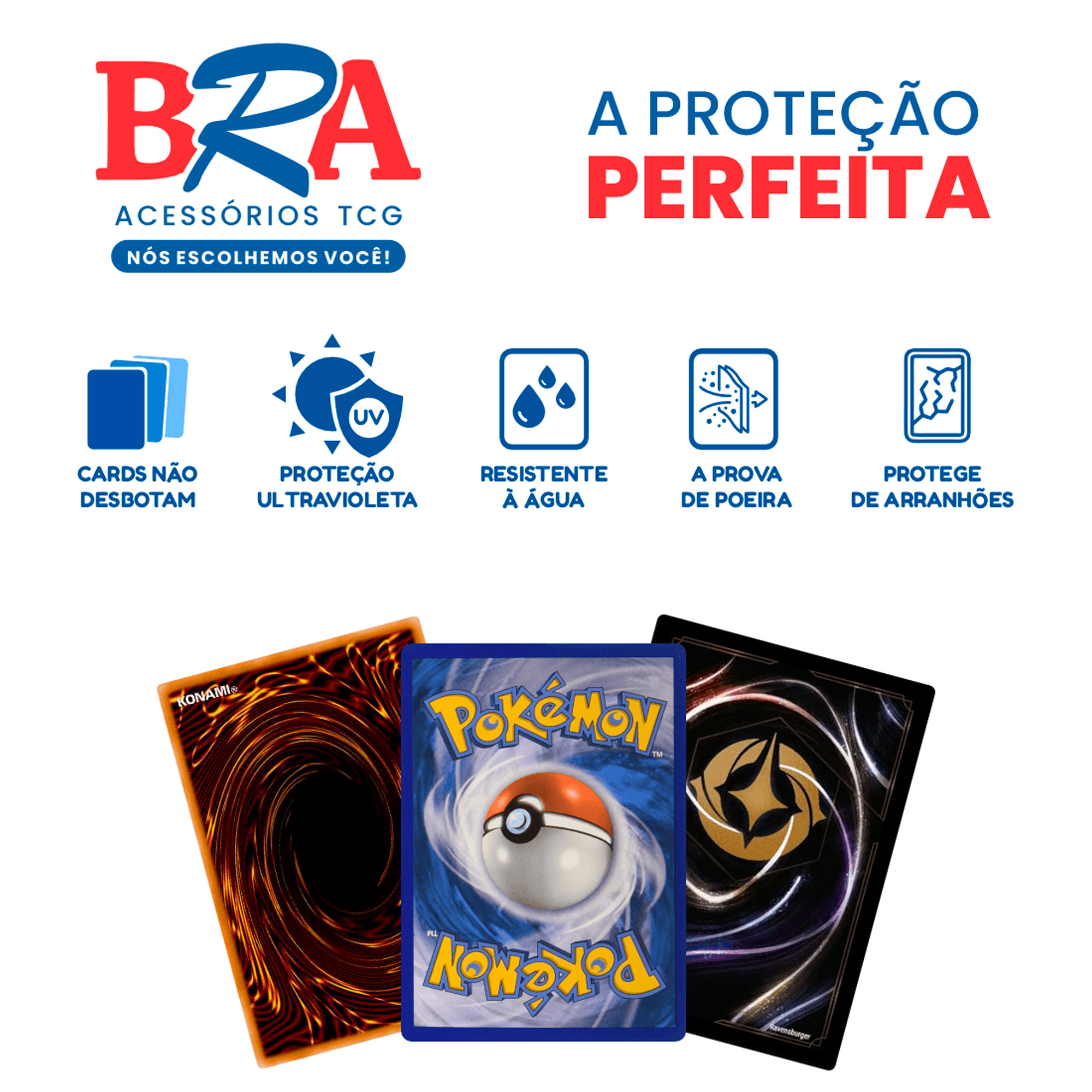 Pasta Premium para Cards TCG 3x3 Azul e Rosa 360 Cartas BRA - BC-2052-ME04