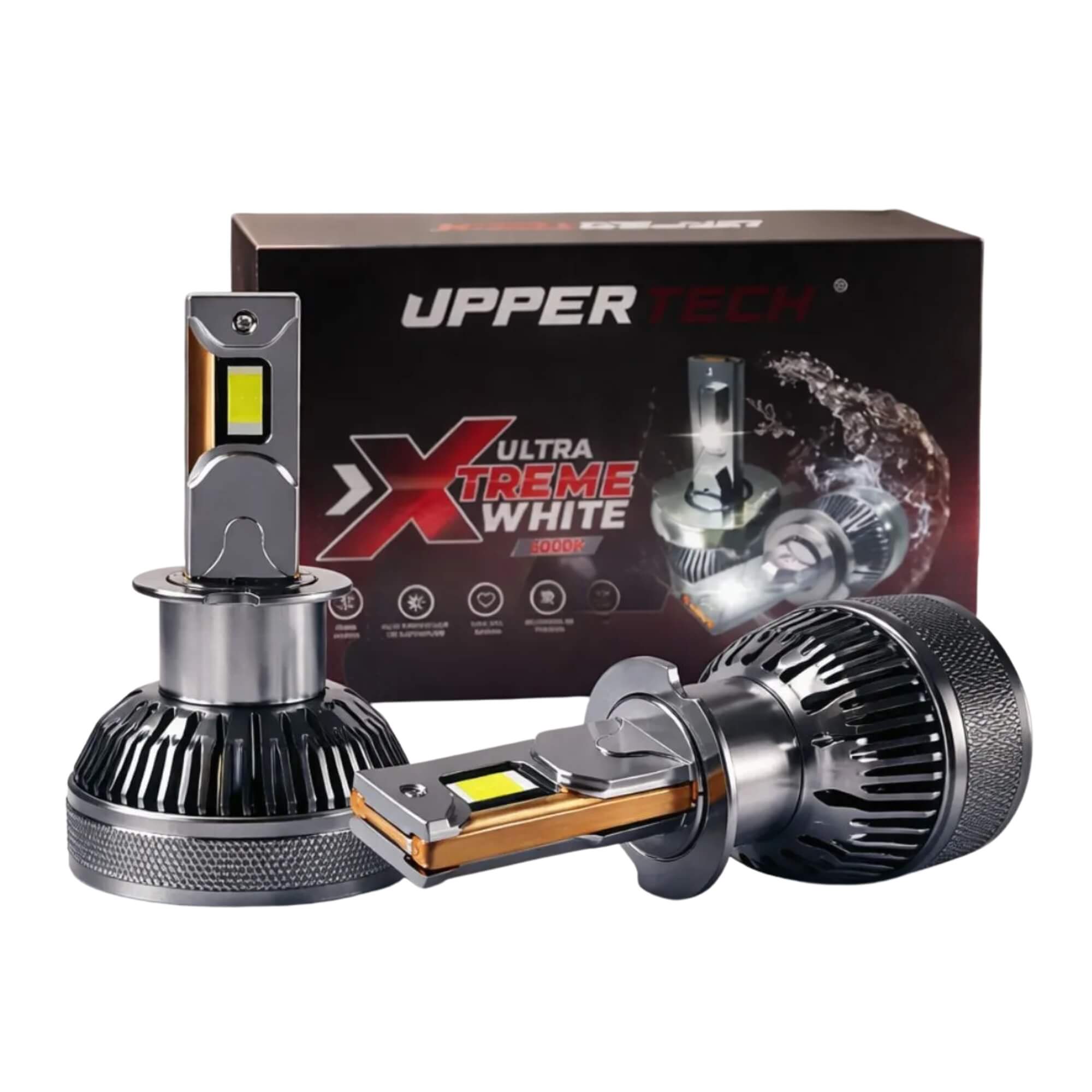 Kit Lâmpada Led Xtreme White HB3/HB4 12/24V 120W Uppertech - 5964