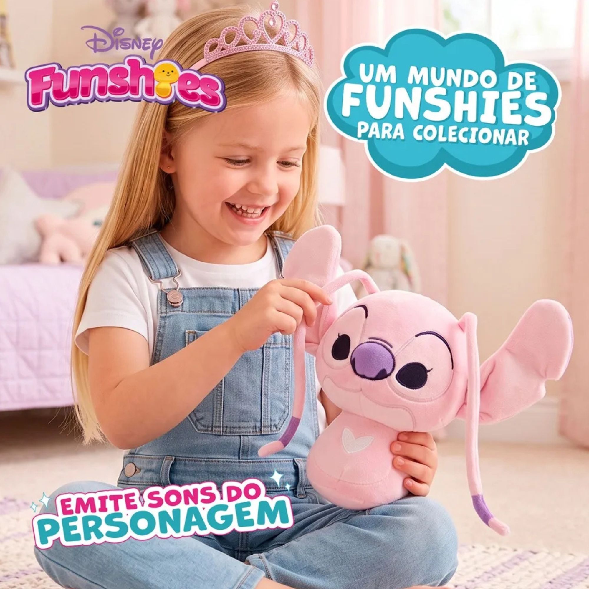 Pelúcia Funshies Disney Angel Multikids - BR2699
