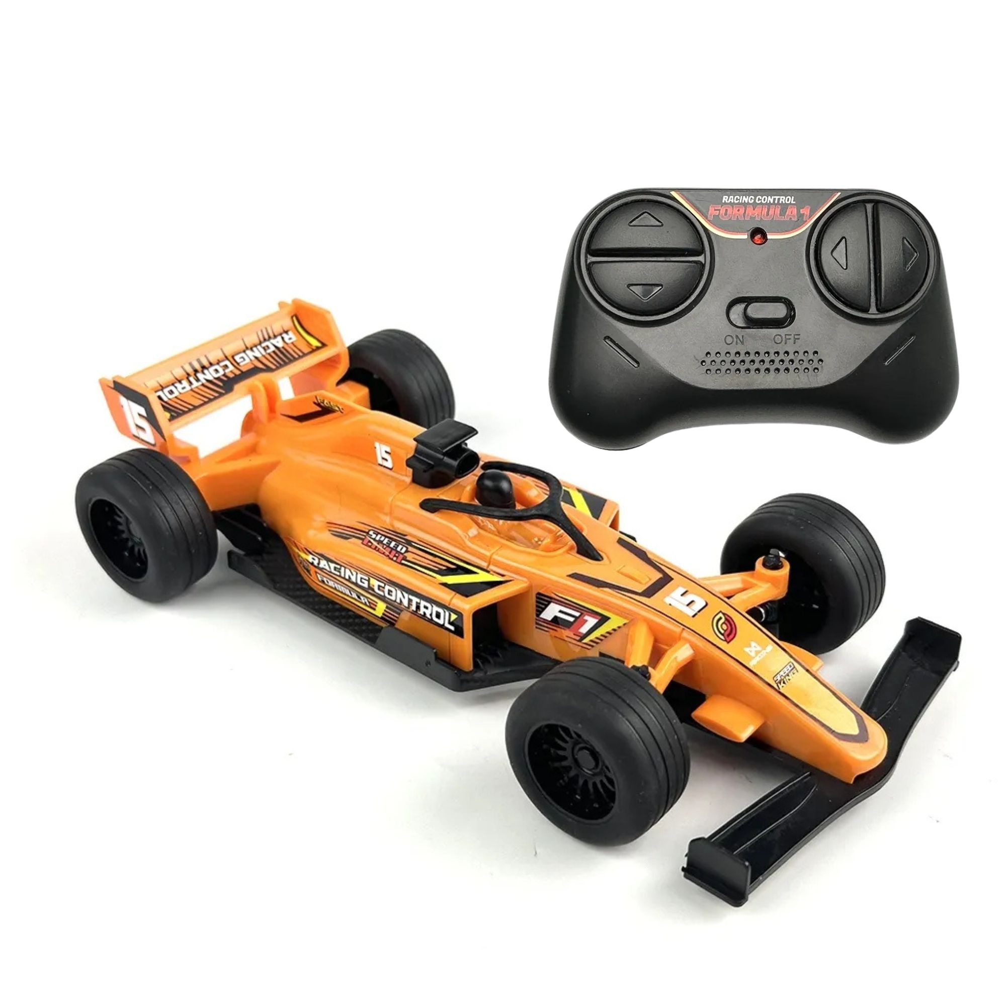 Brinquedo Carrinho Racing Control Formula 1 Laranja c/ Controle Remoto Multikids - BR2806
