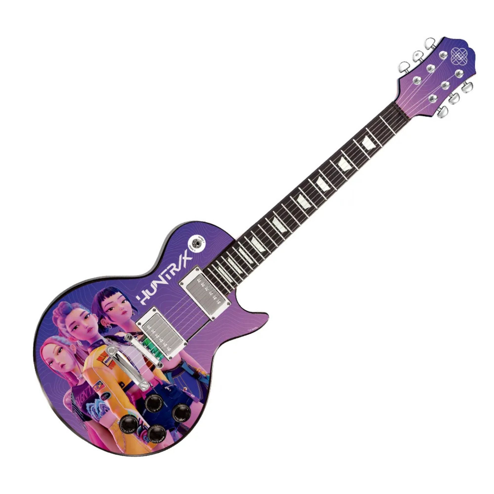 Guitarra Infantil Guerreiras do K-Pop c/ Músicas, Sons e Luzes Candide - 78017