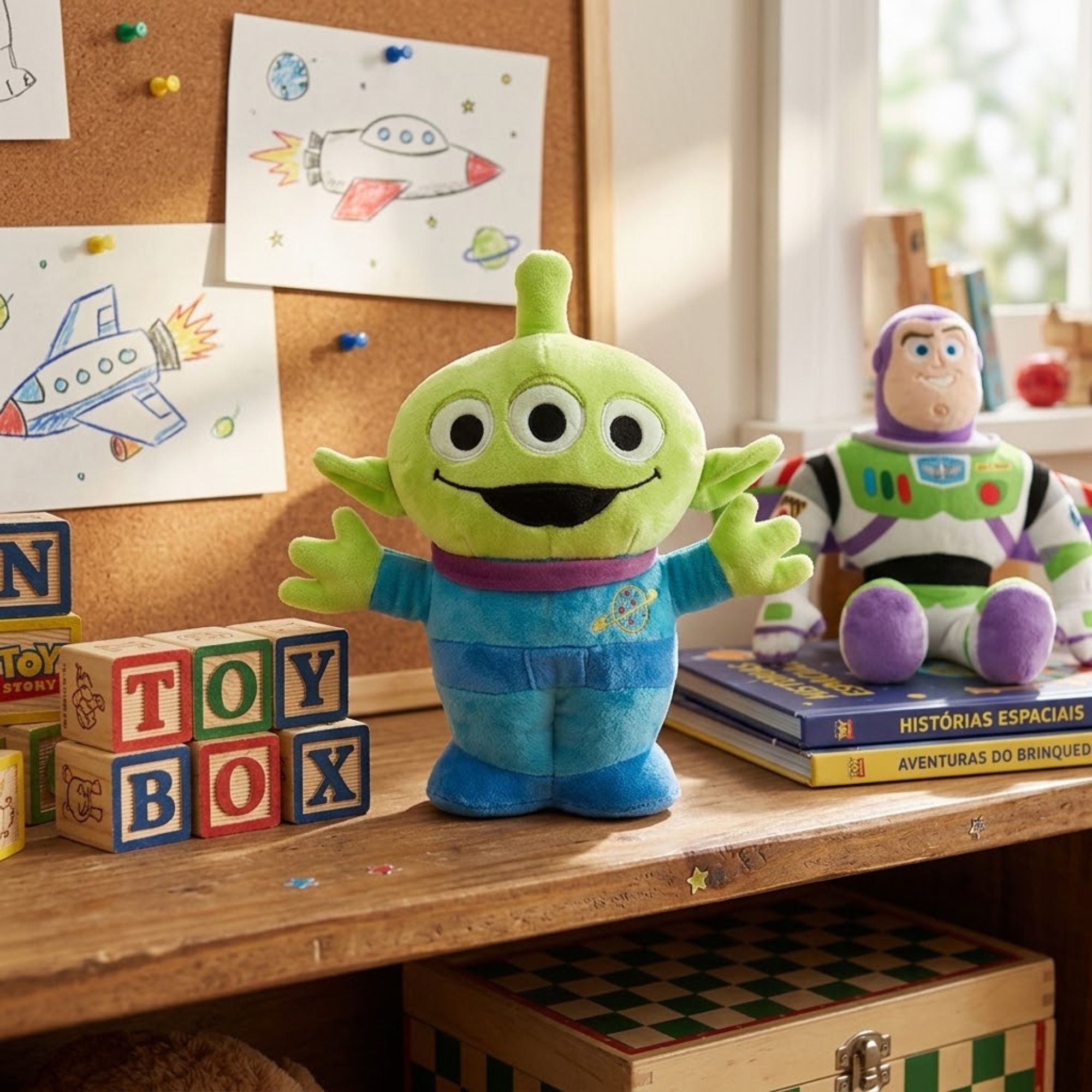 Pelúcia Disney 30cm Toy Story Alien Multikids - BR2658